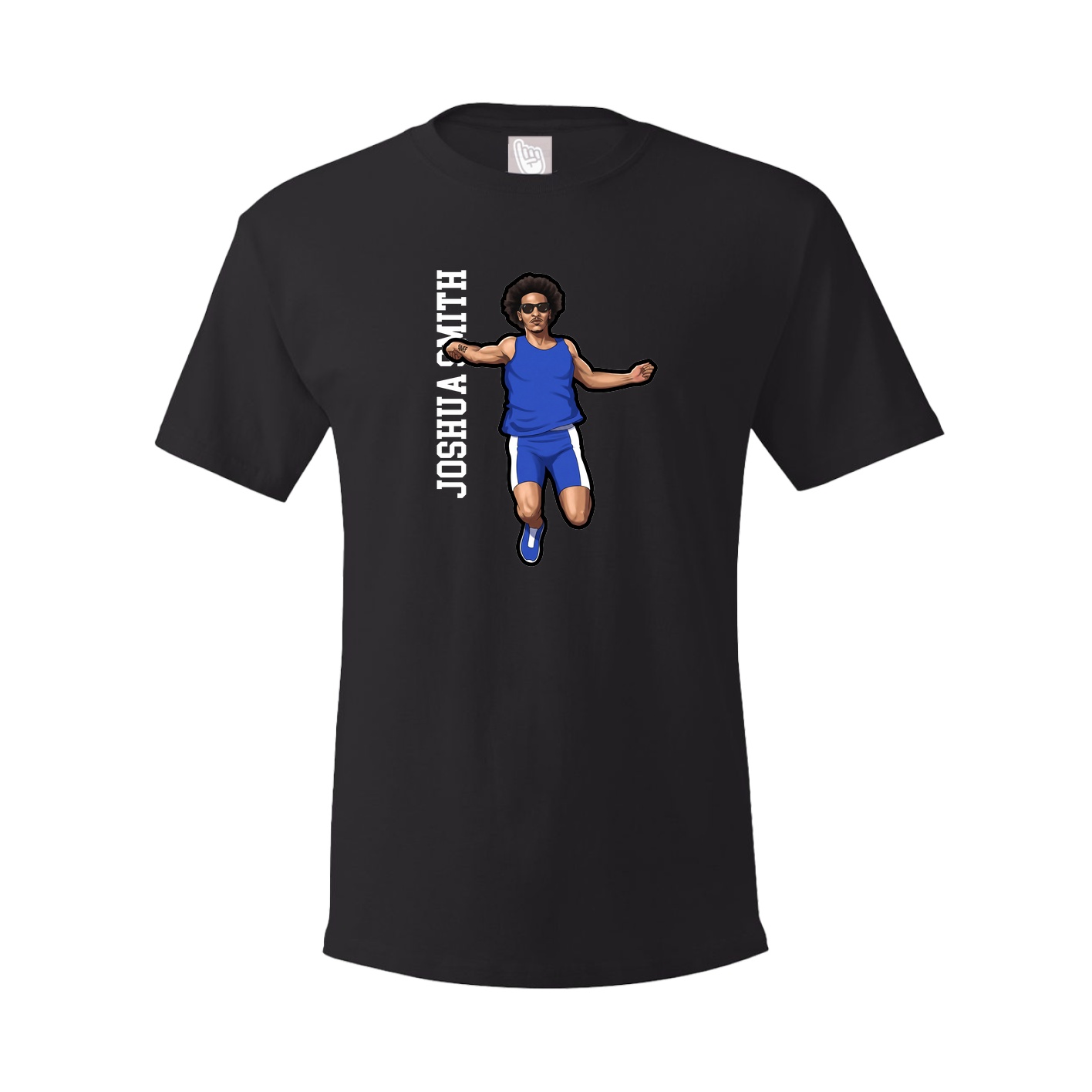 Youth Tee — Name Vertical in Black