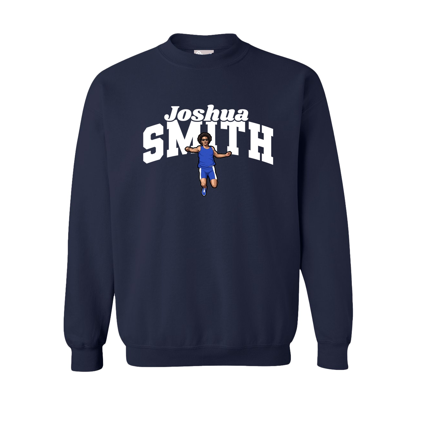Fleece Crew — Signature Arch in Navy