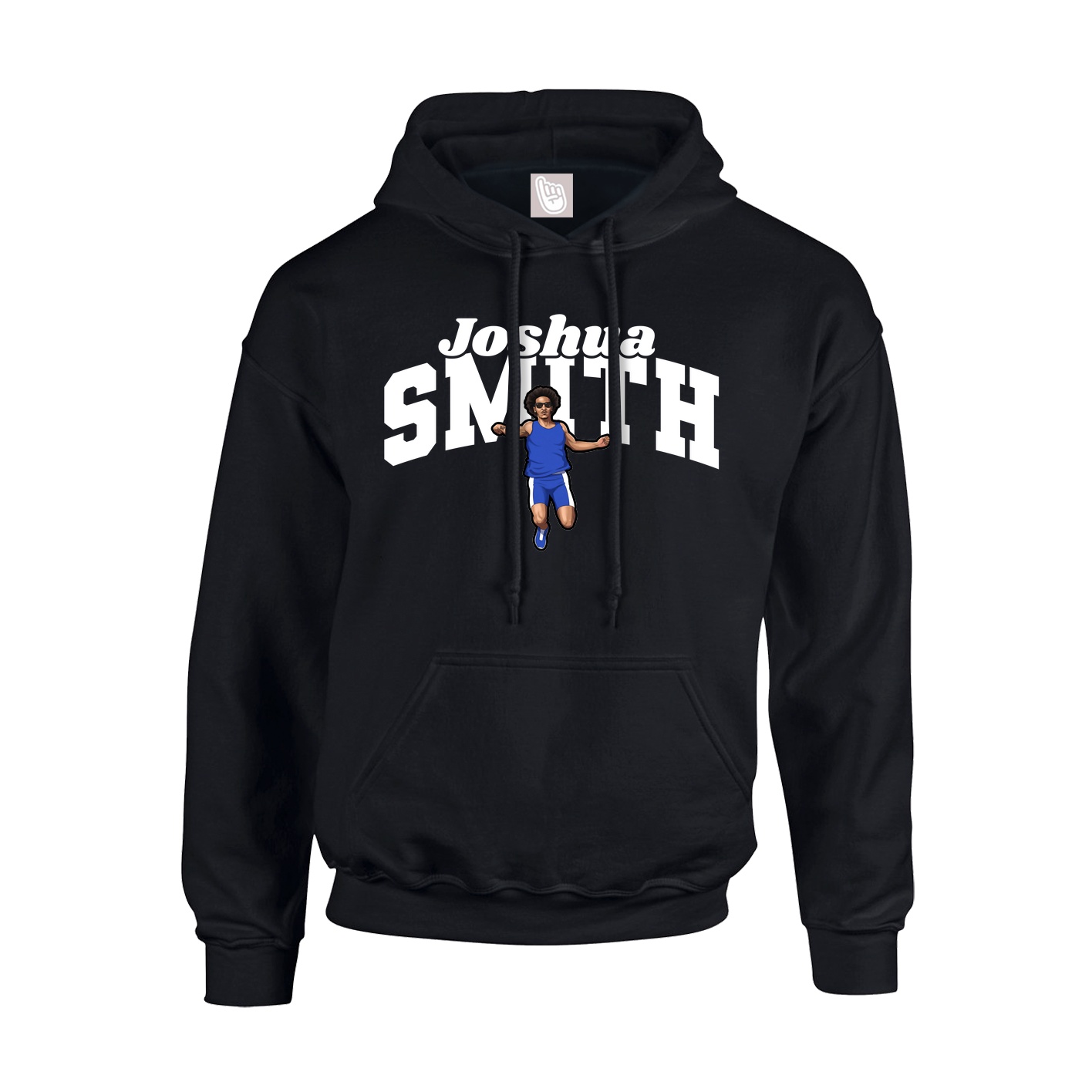 Youth Hoodie — Signature Arch in Black