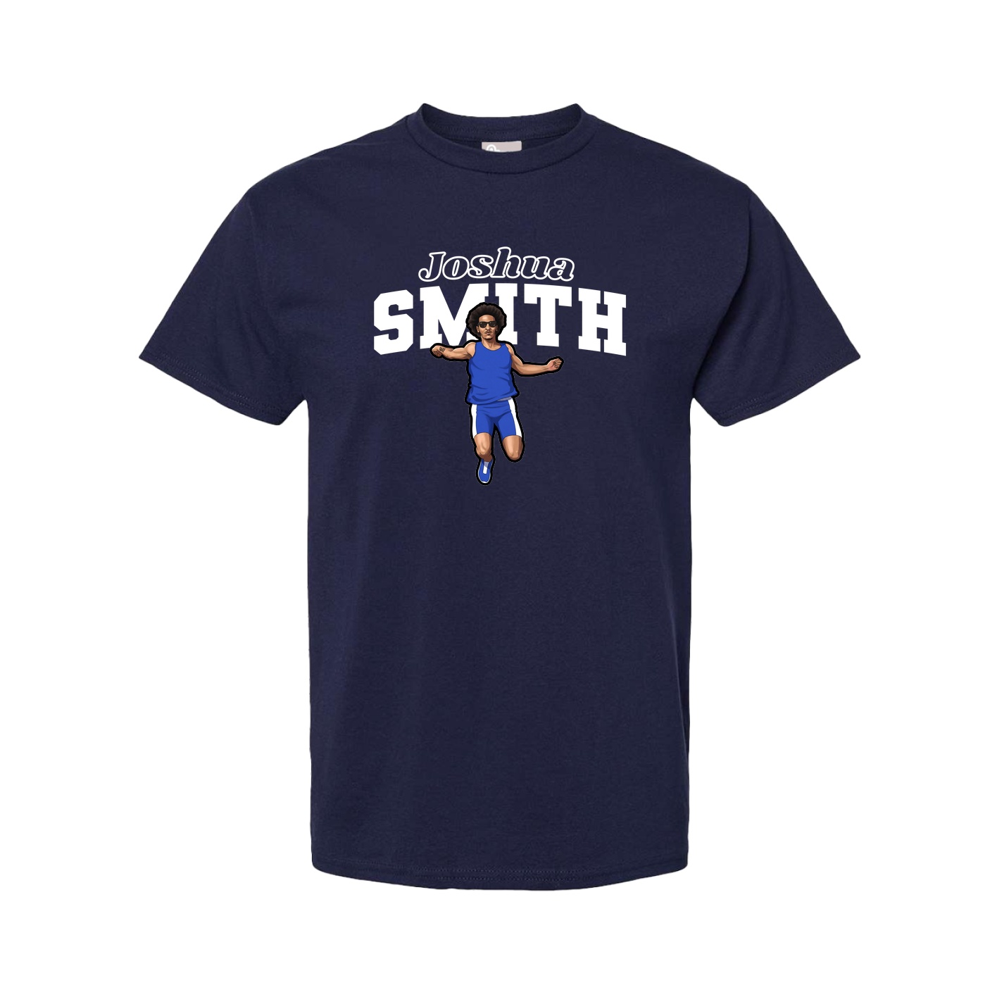 Youth Tee — Name Arch in Navy