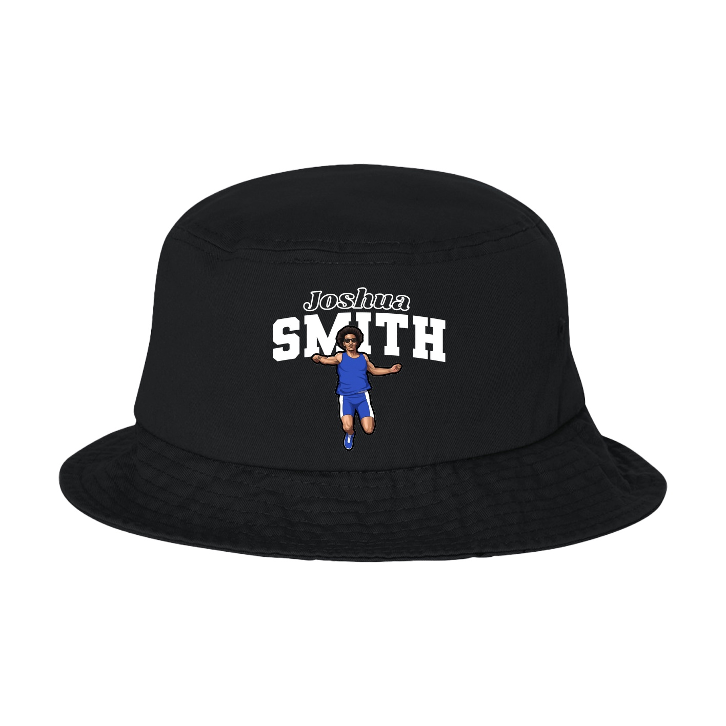 Bucket Cap — Name Arch in Black
