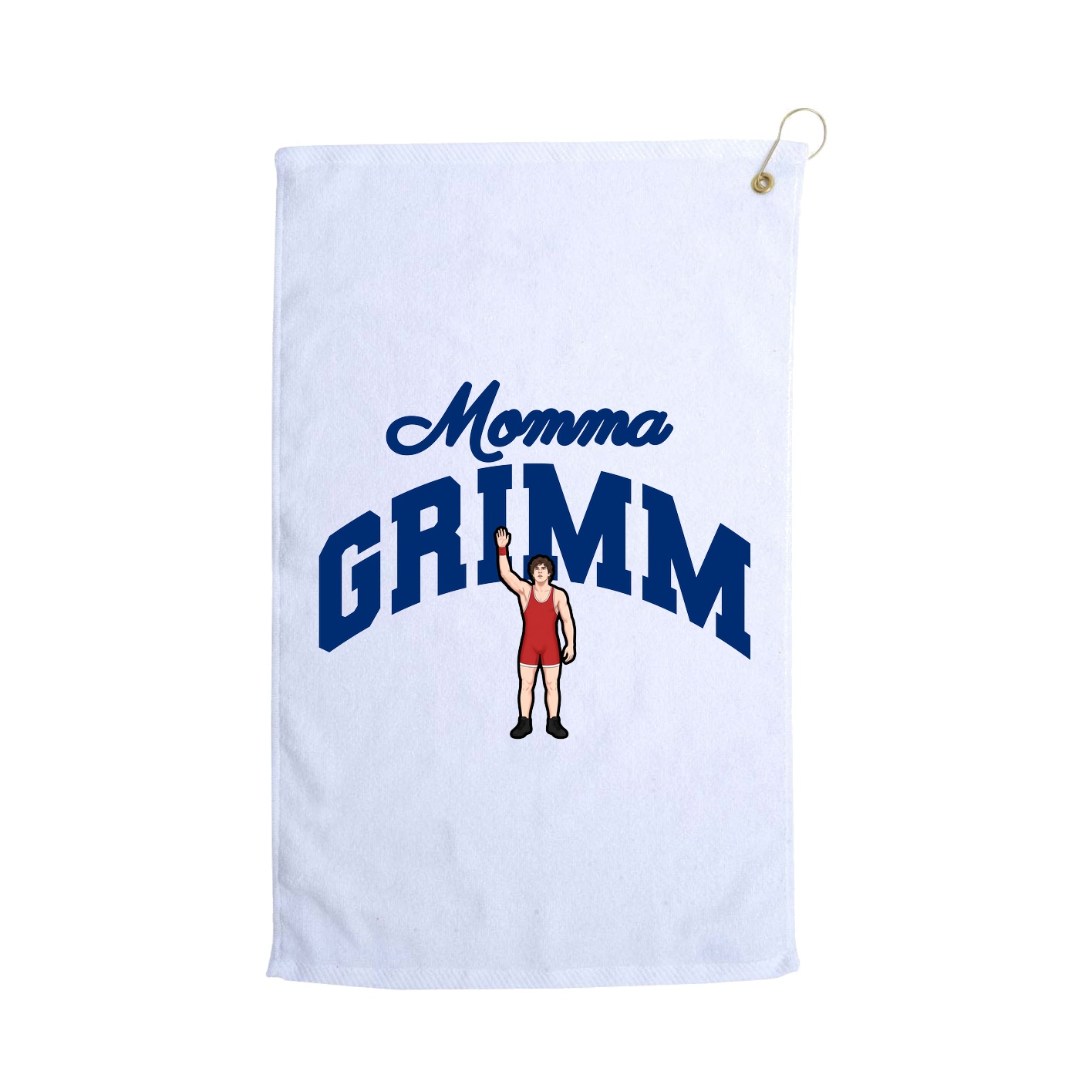 Golf Towel — Mothers Day Arch in White