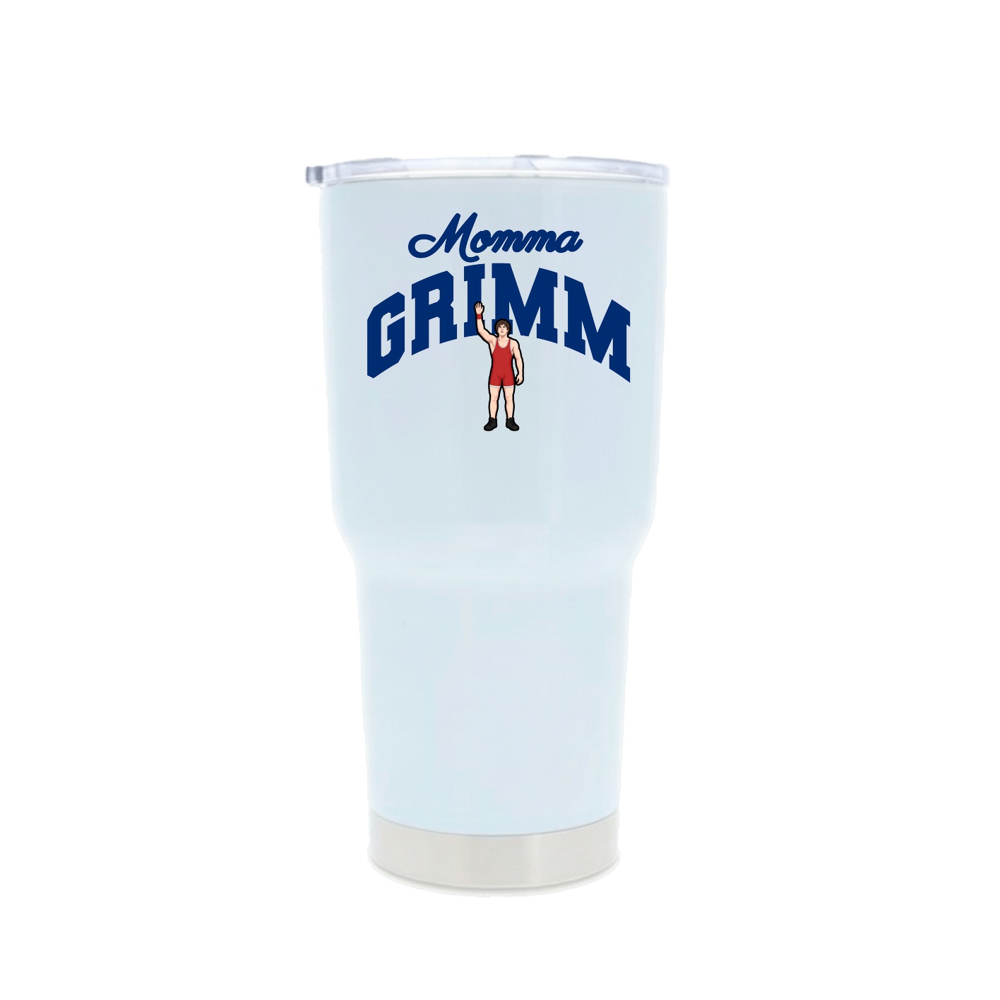 30oz Stainless Steel Tumbler — Mothers Day Arch in White