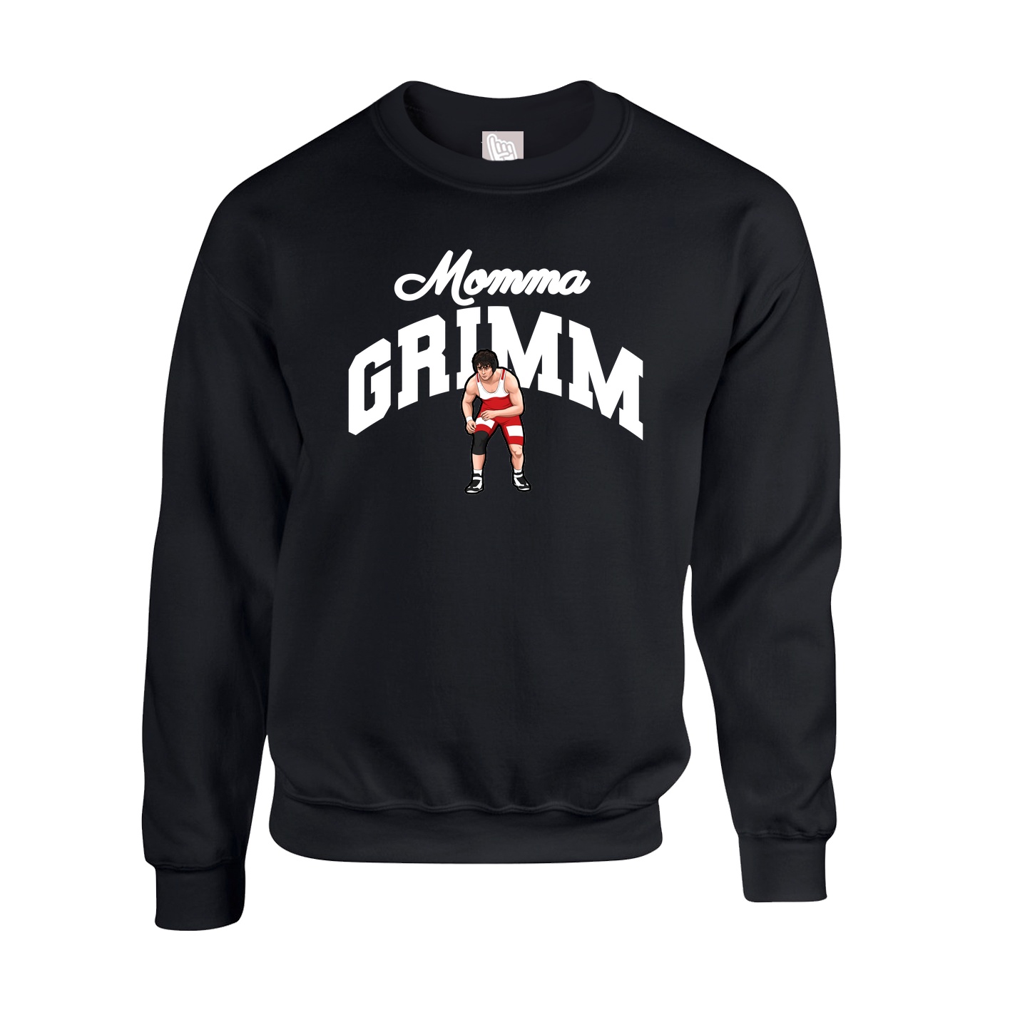 Fleece Crew — Mothers Day Arch in Black