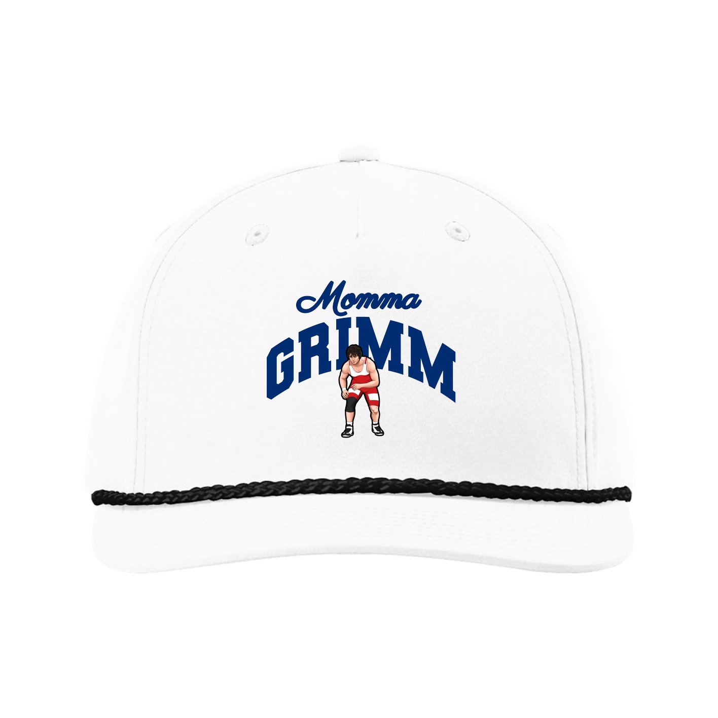 Five-Panel Classic Rope Cap — Mothers Day Arch in White