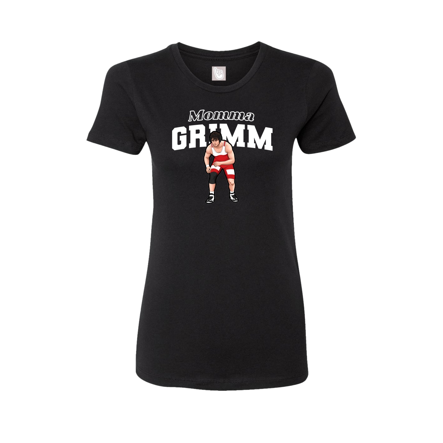 Womens Tee — Mothers Day Block in Black