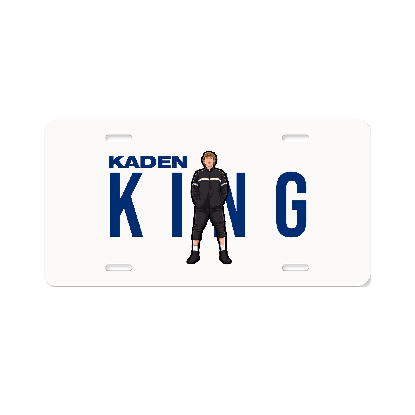 License Plate — Player Name in Classic