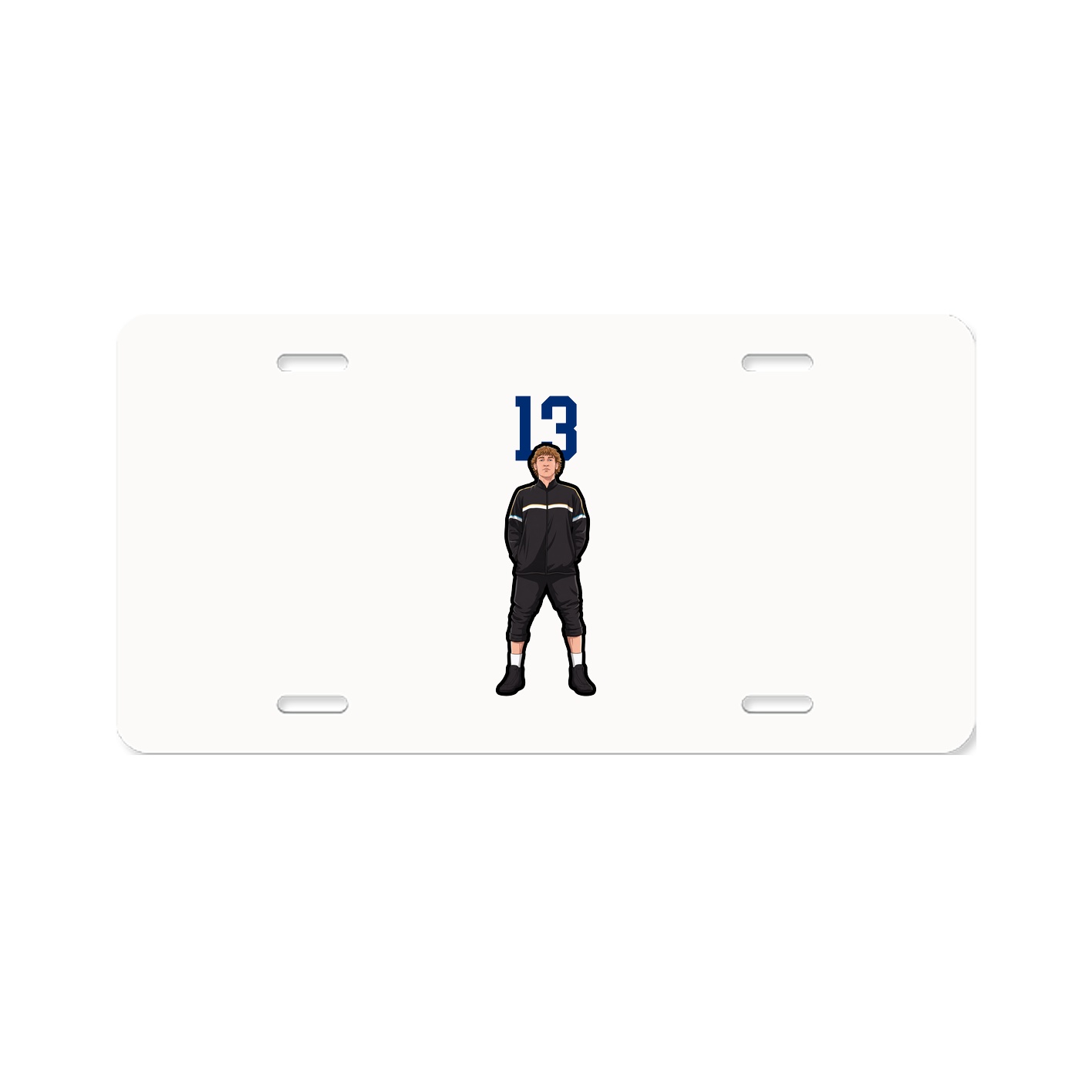 License Plate — Number Top in Classic