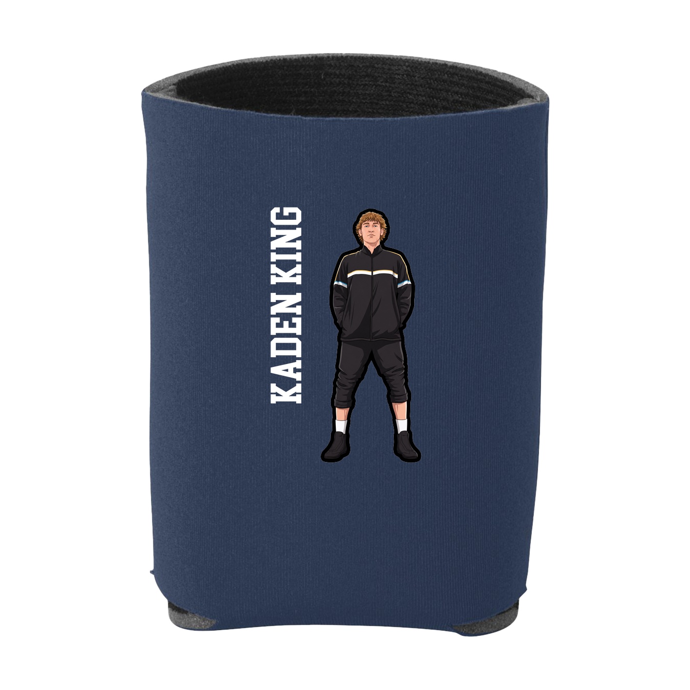 Can Holder — Name Vertical in Navy