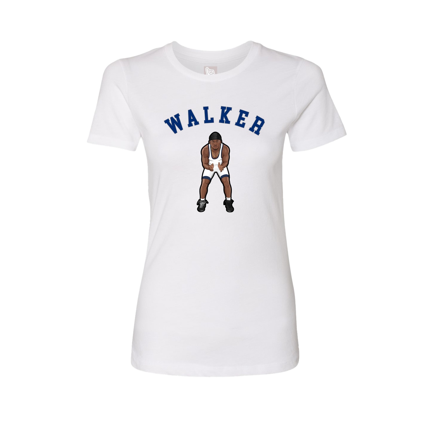 Fitted Women's Tee — Shirsey Arch in White