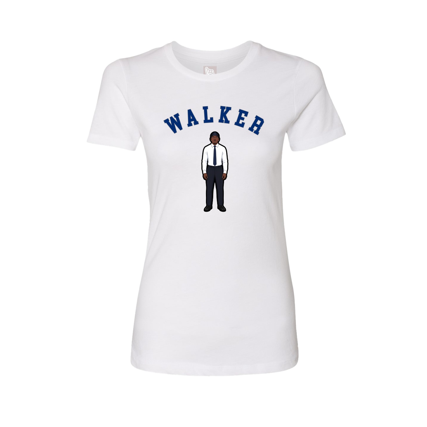 Fitted Women's Tee — Shirsey Arch in White