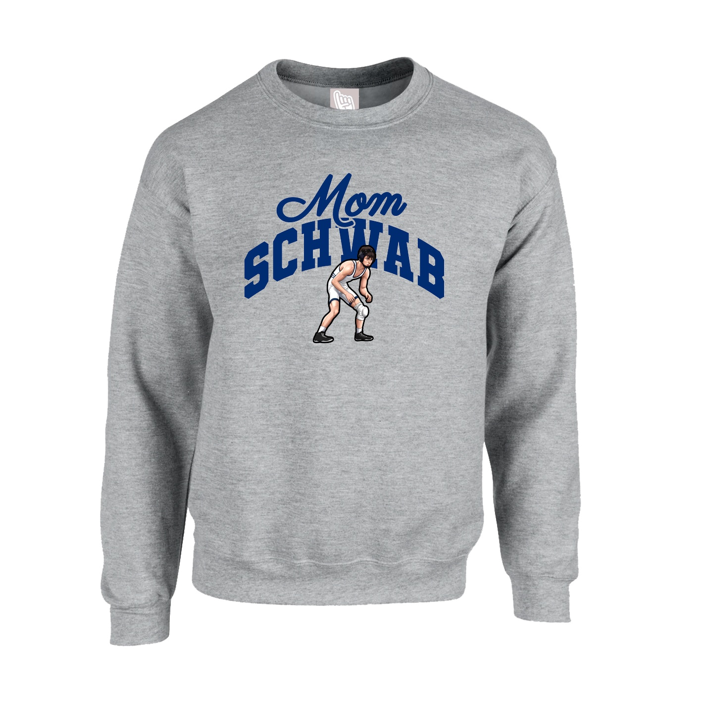 Fleece Crew — Mothers Day Arch in Grey