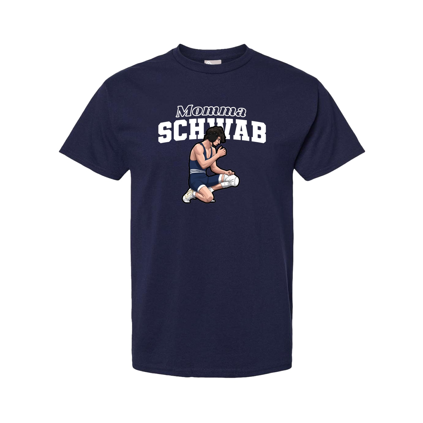 Youth Tee — Mothers Day Block in Navy