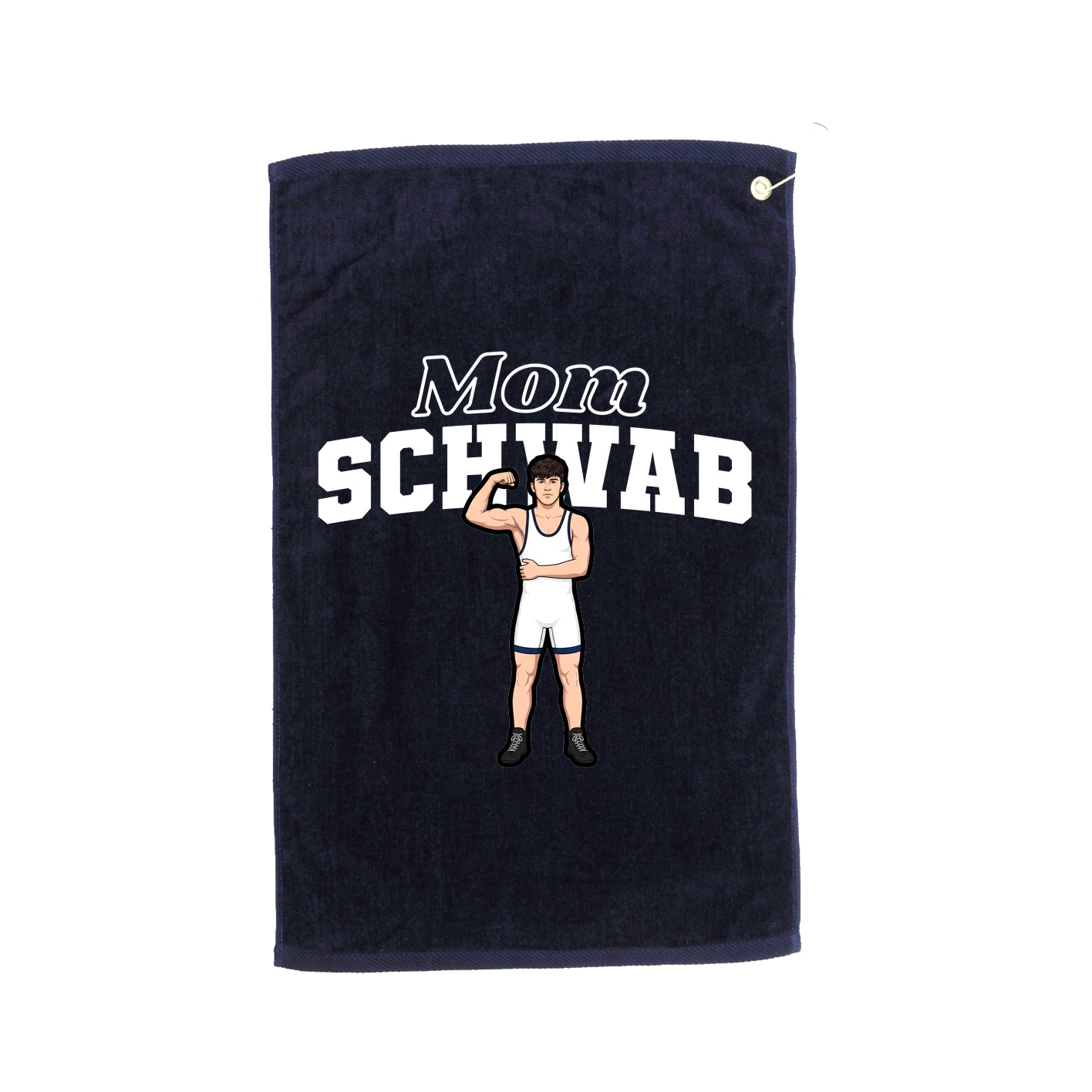 Golf Towel — Mothers Day Block in Navy