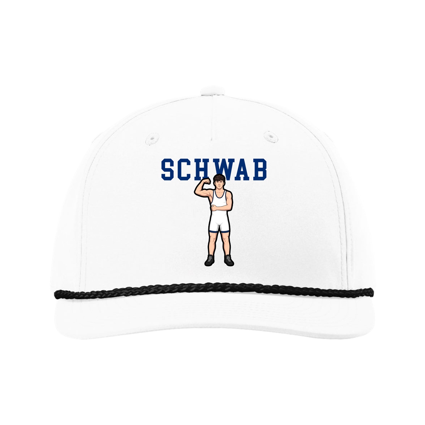 Five-Panel Classic Rope Cap — Shirsey in White
