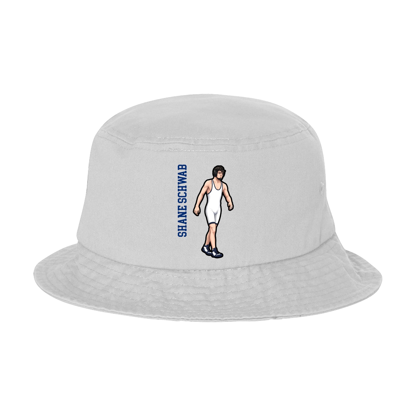 Bucket Cap — Name Vertical in White