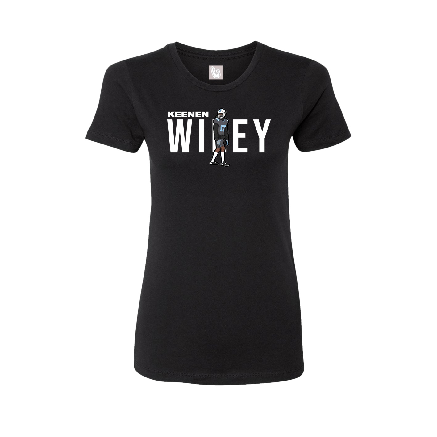 Fitted Women's Tee — Player Name in Black