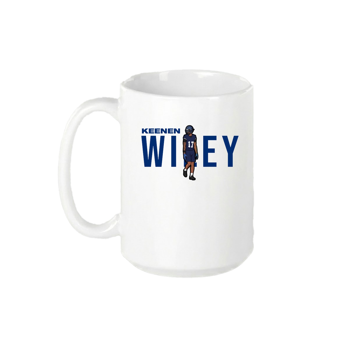 15oz Coffee Mug — Player Name in White