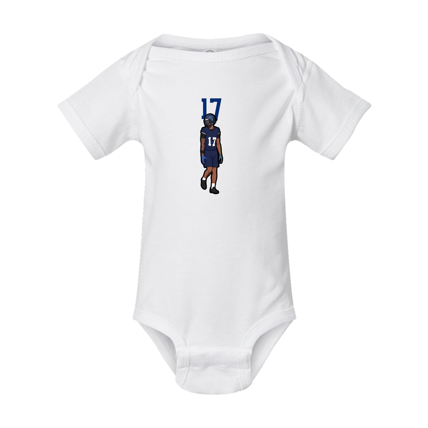 Baby Onesie — Number Top in White
