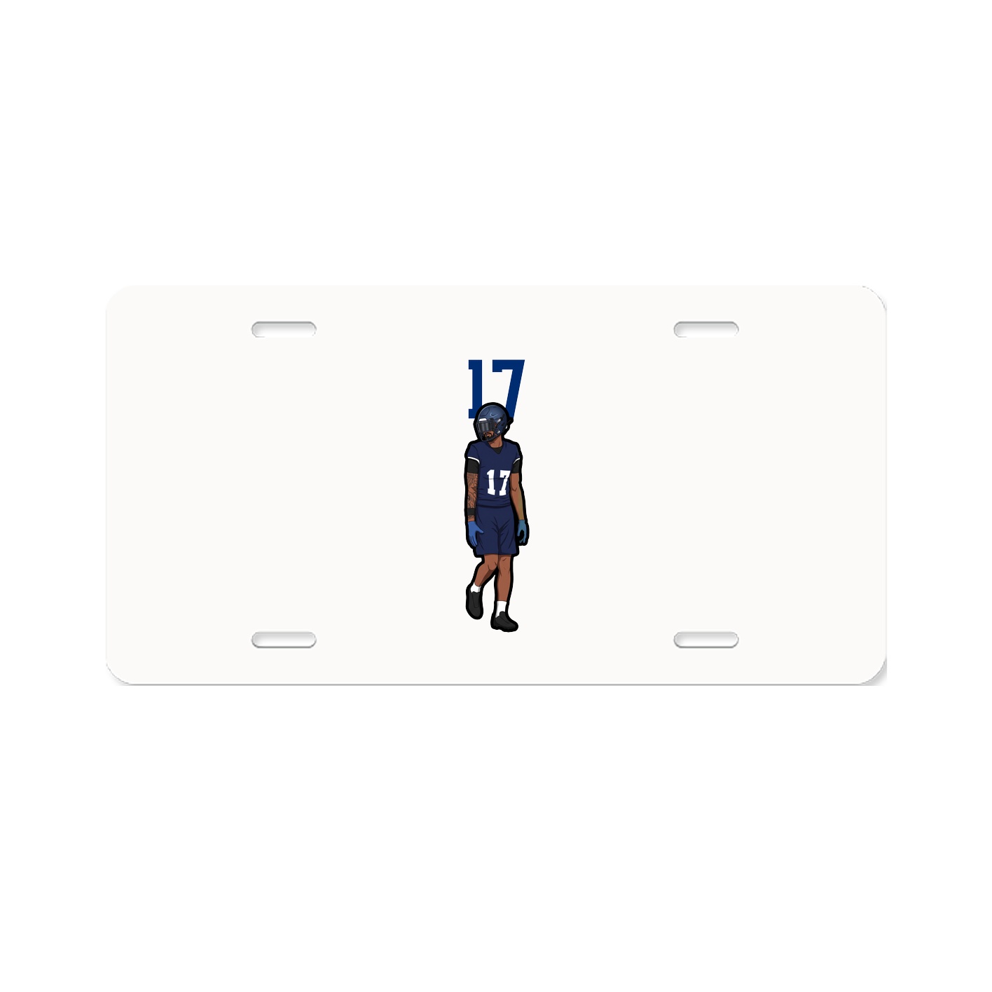 License Plate — Number Top in Classic