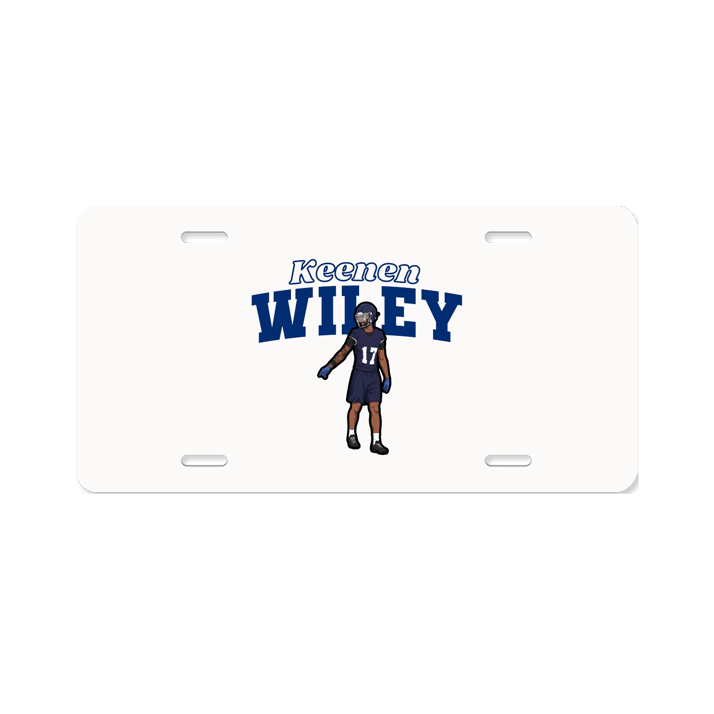 License Plate — Name Arch in Classic