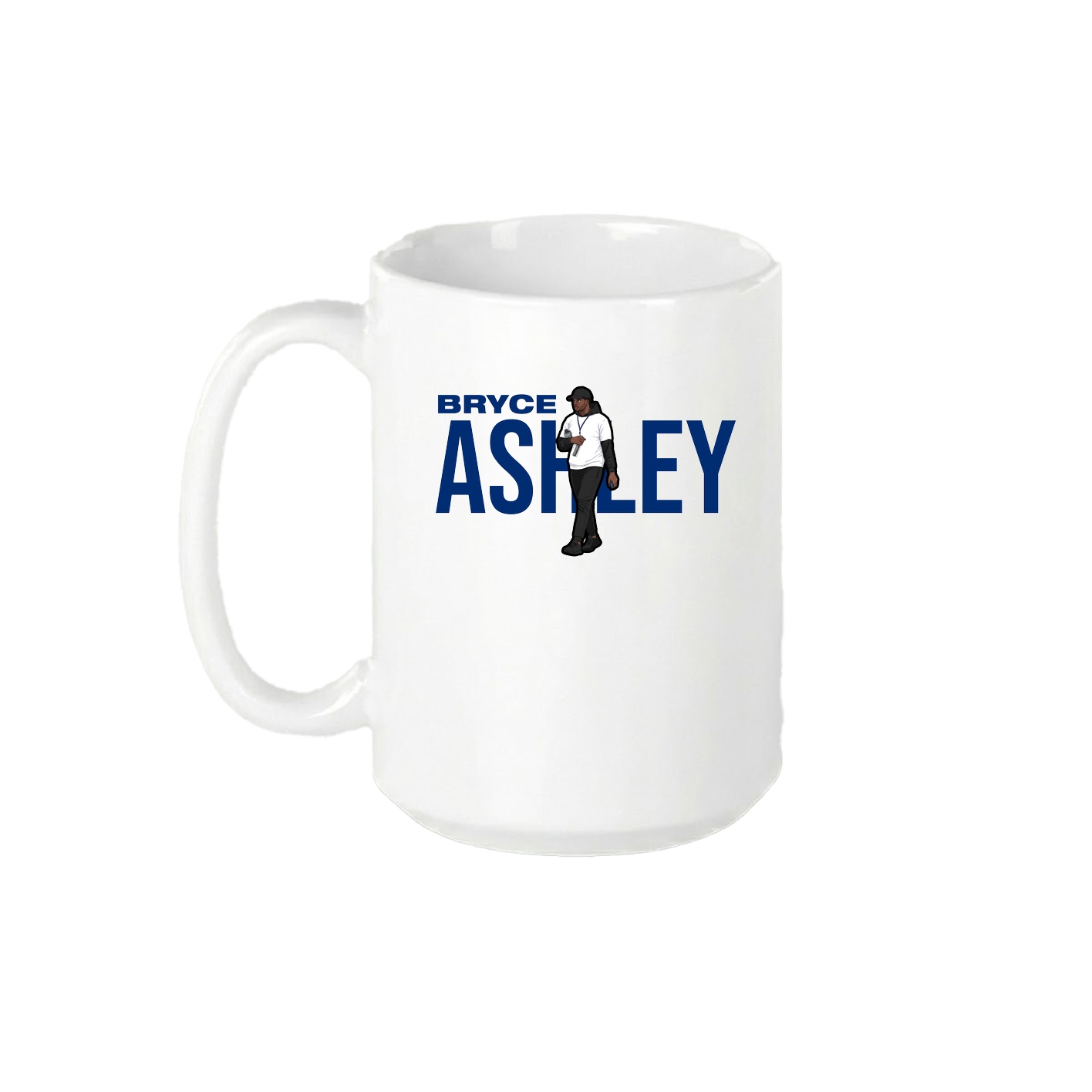 15oz Coffee Mug — Player Name in White