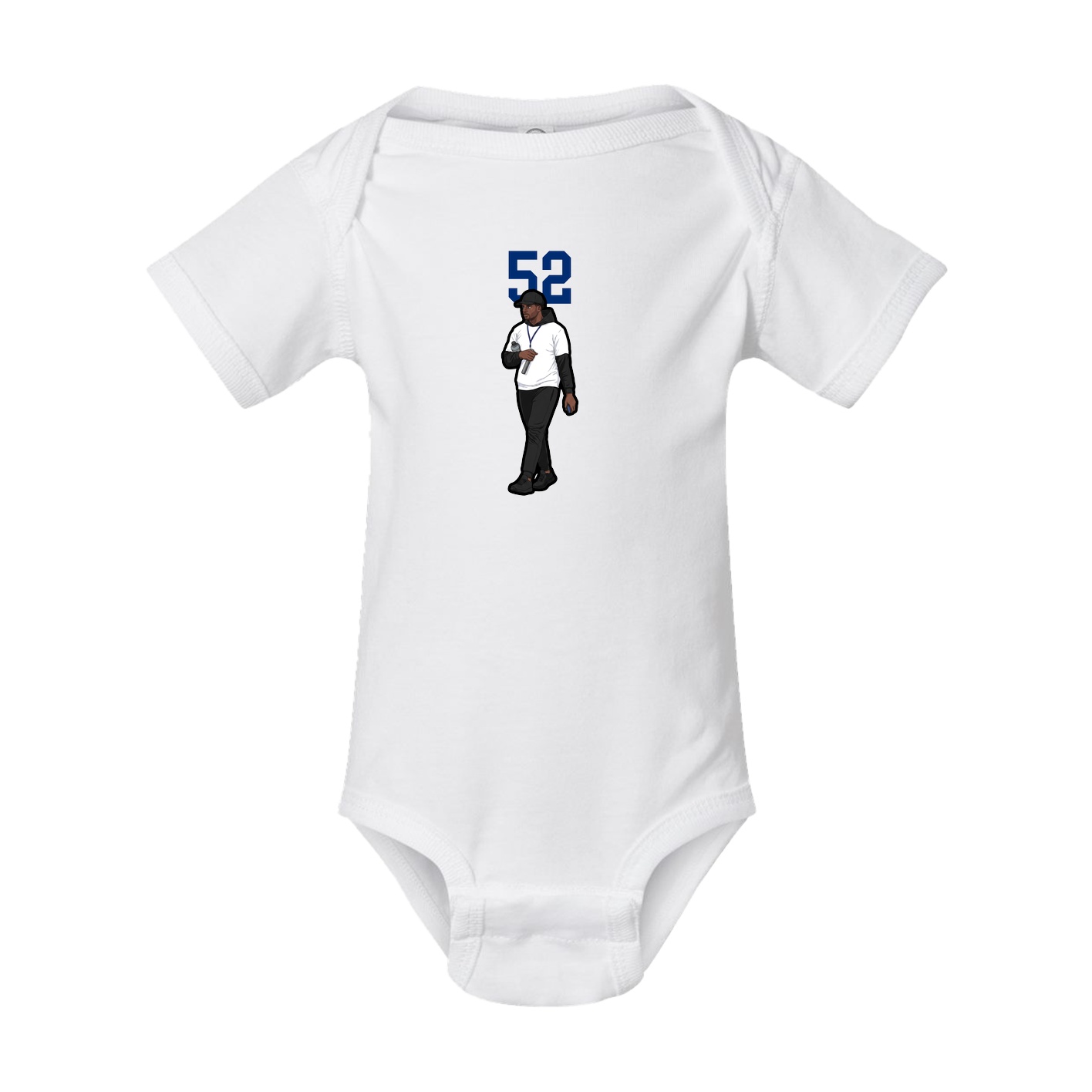 Baby Onesie — Number Top in White