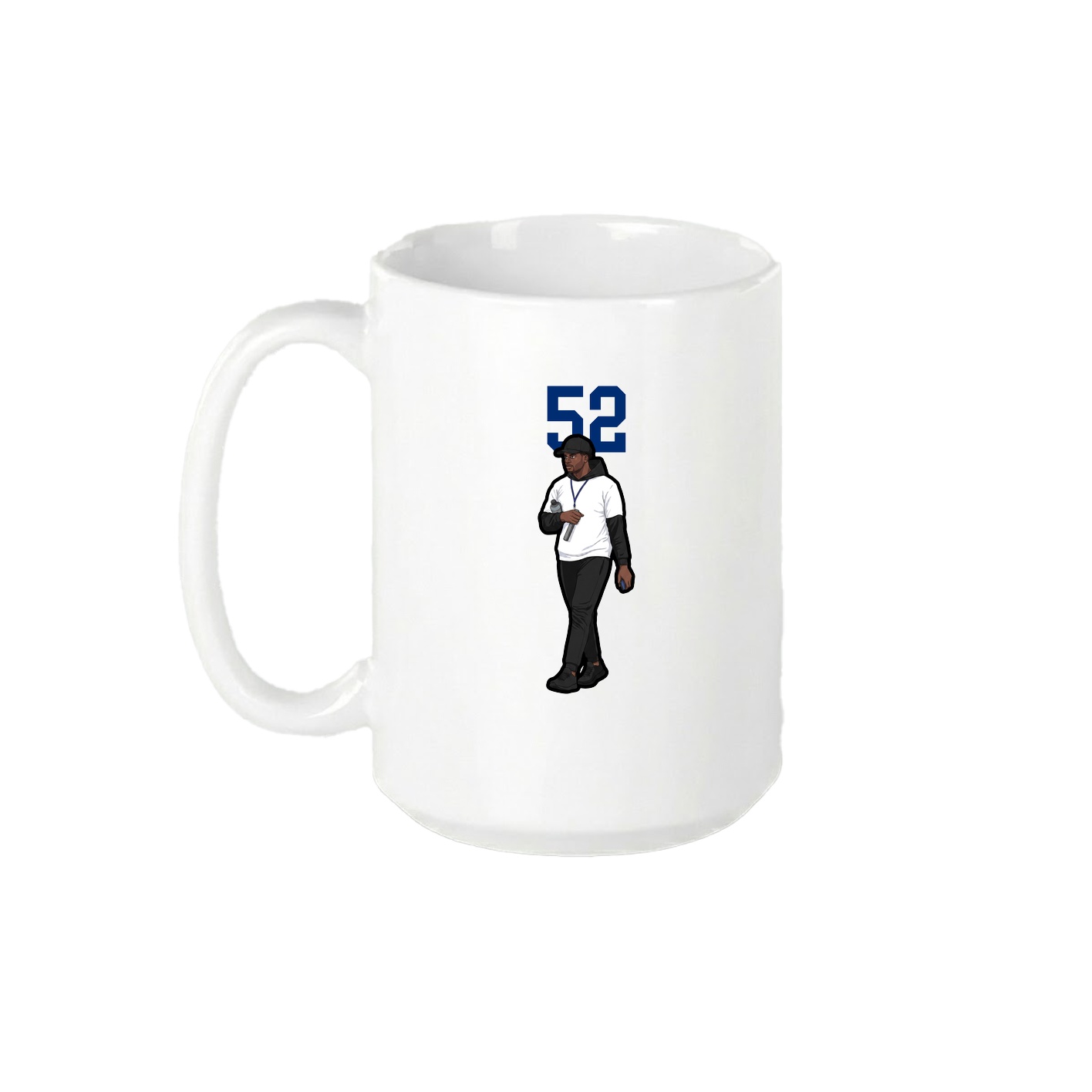 15oz Coffee Mug — Number Top in White