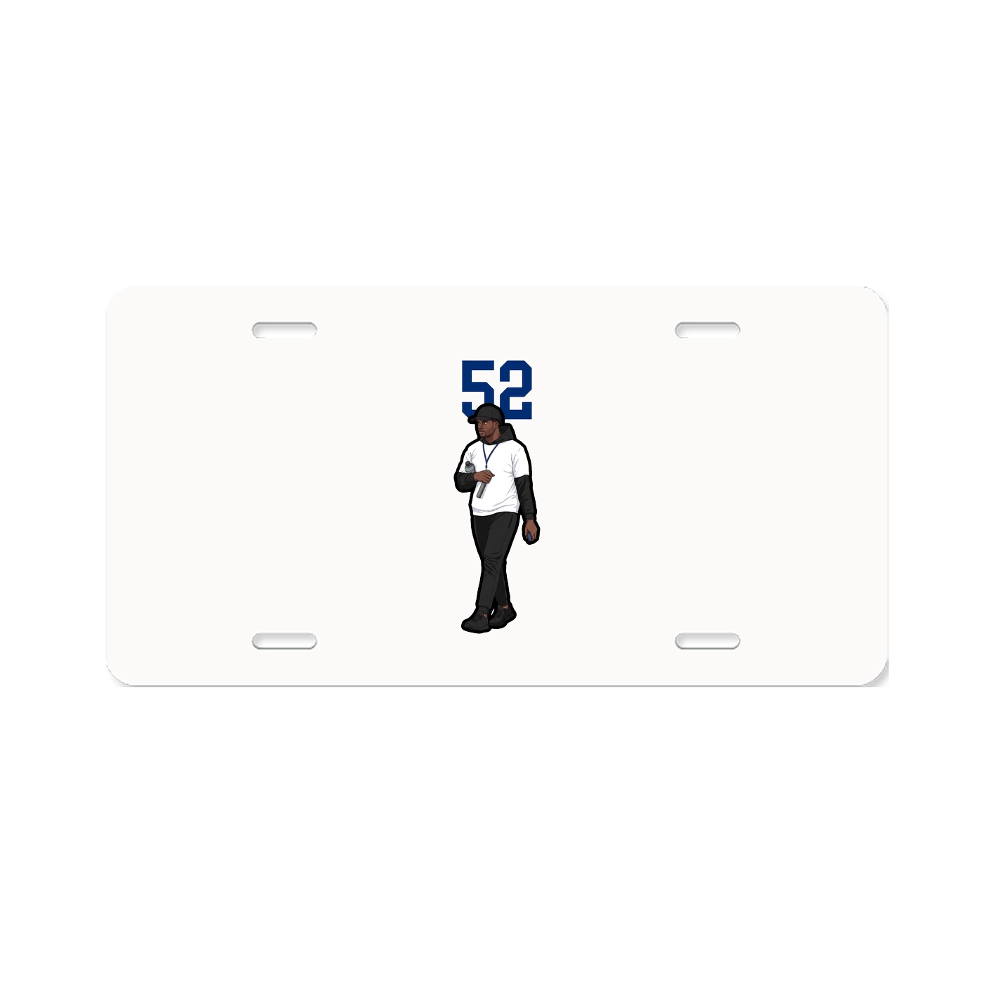 License Plate — Number Top in Classic