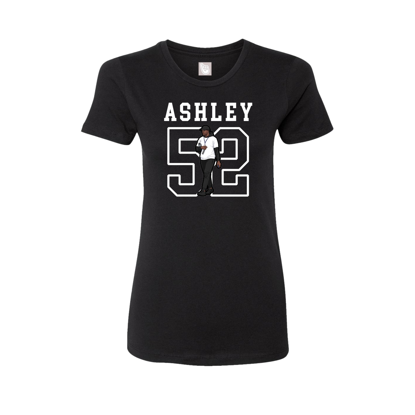 Fitted Women's Tee — Shirsey in Black