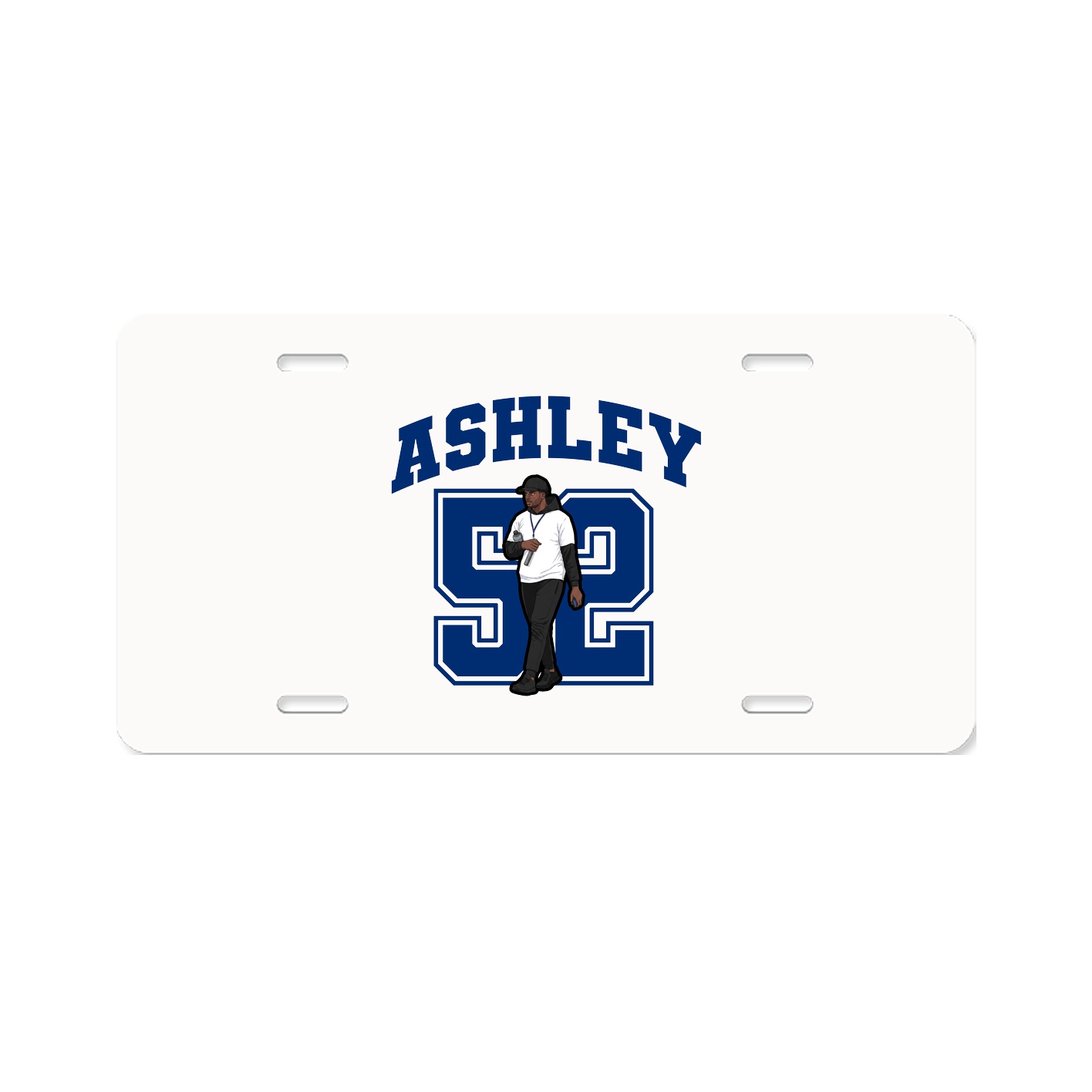 License Plate — Number in Classic