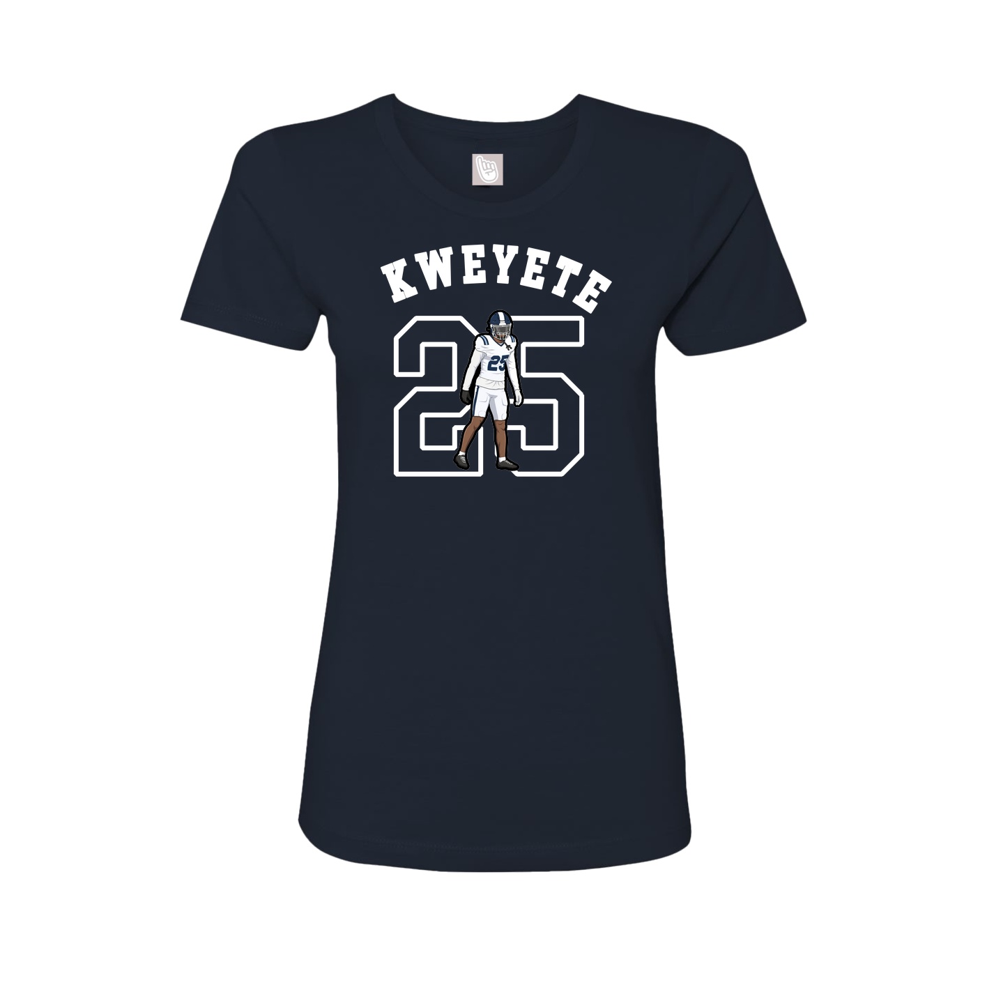Fitted Women's Tee — Shirsey Arch in Navy