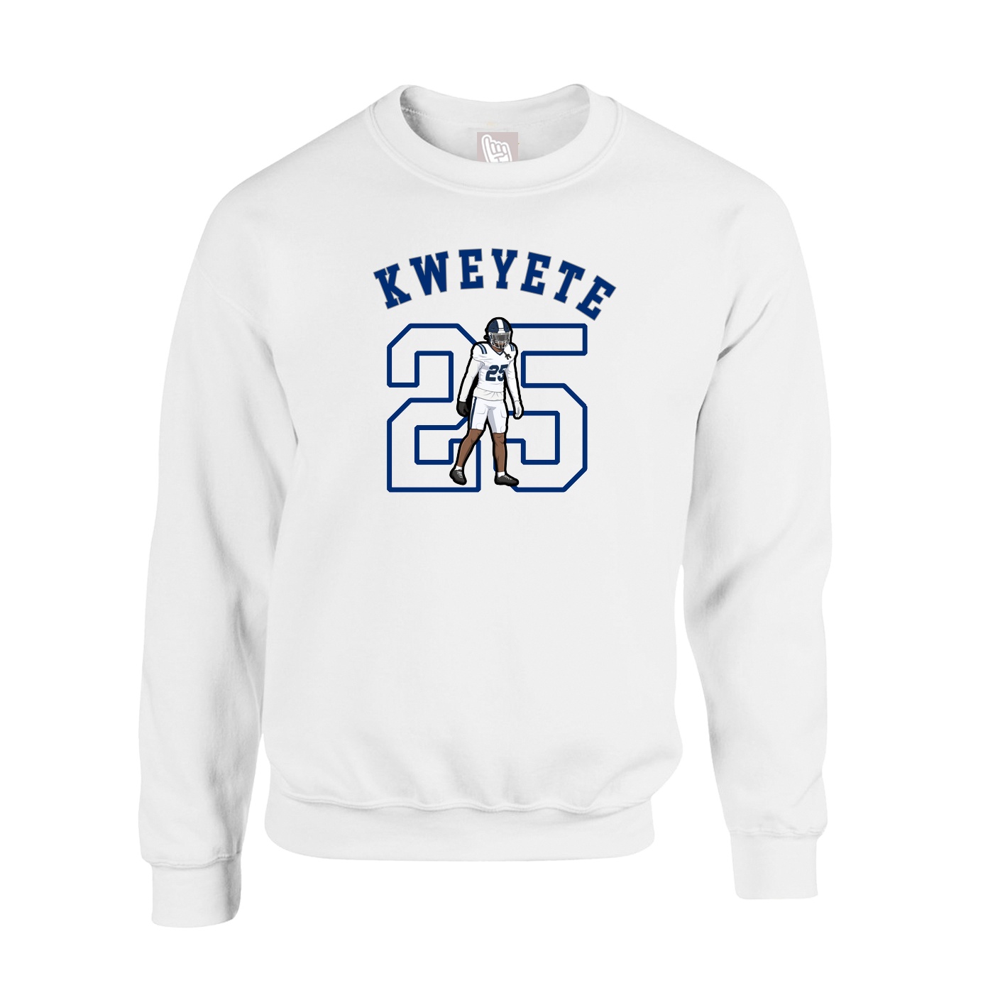 Fleece Crew — Shirsey Arch in White