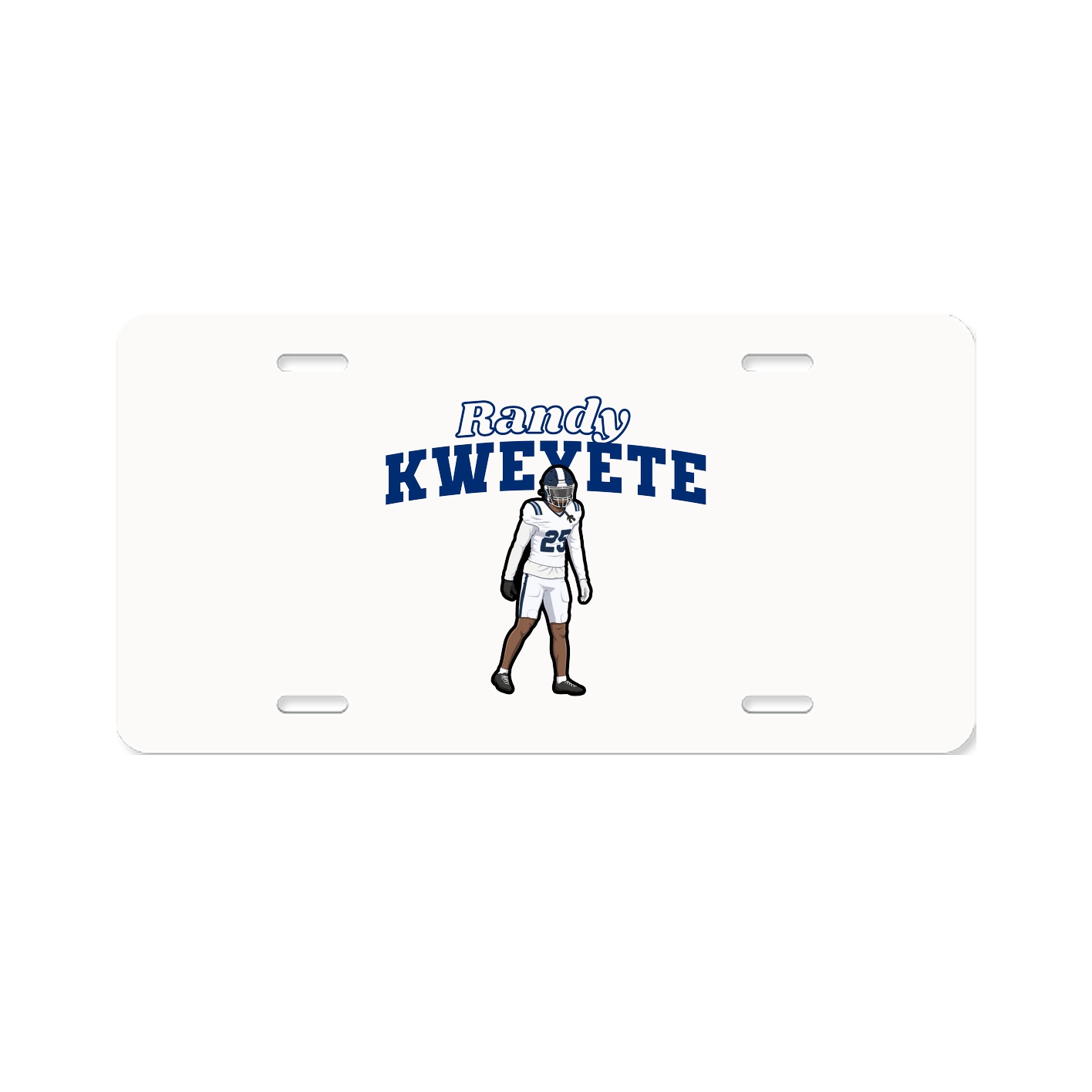 License Plate — Name Arch in Classic