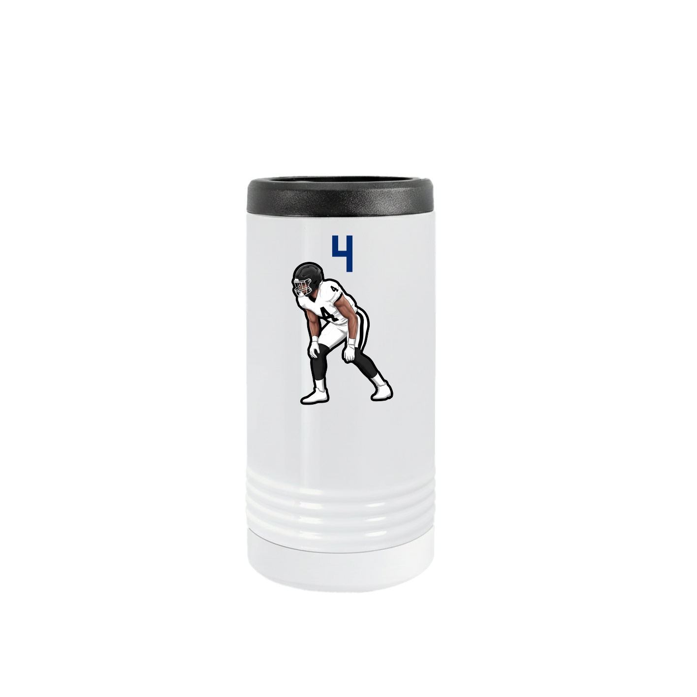 Slim Beverage Holder — Number Top in White