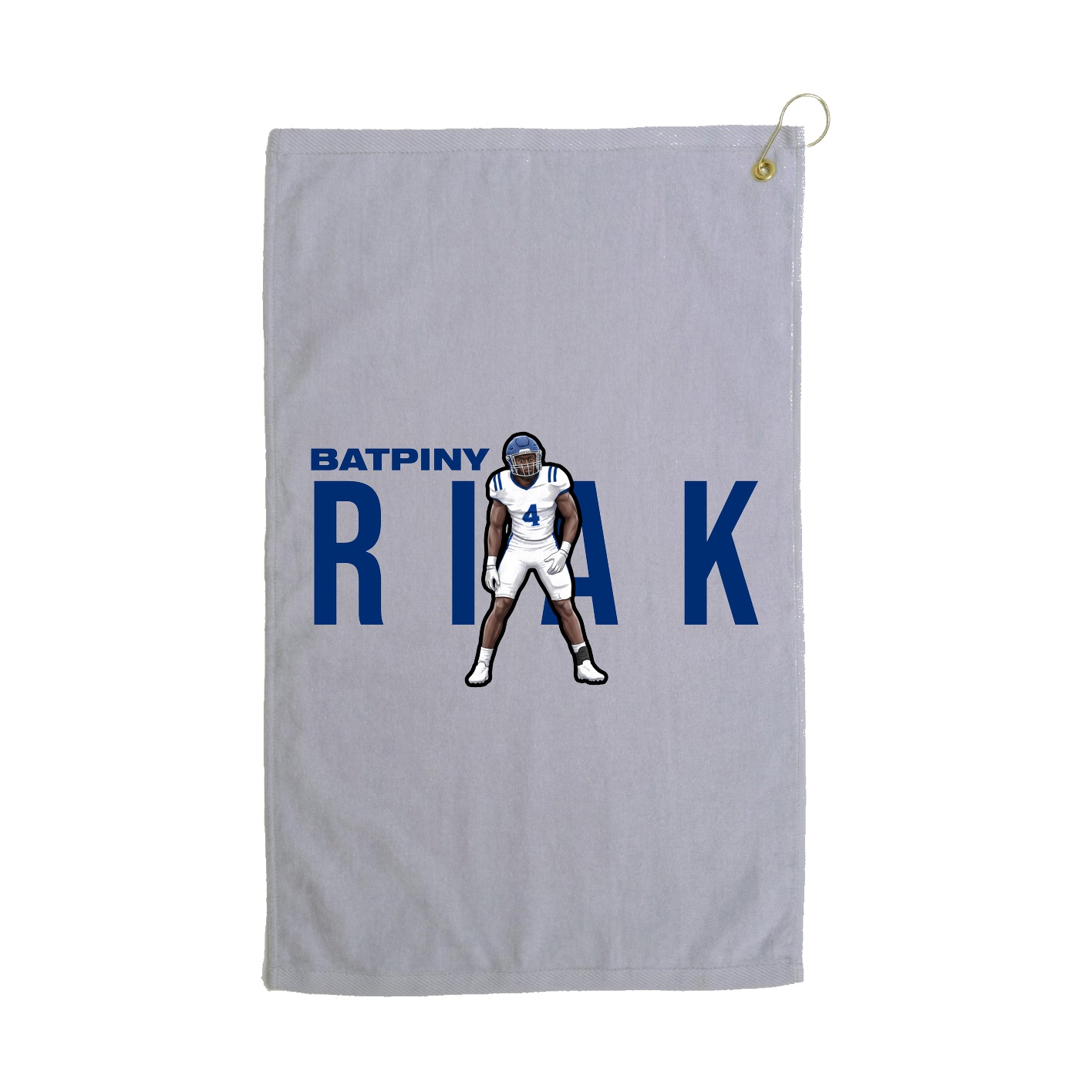 Golf Towel — Player Name in Grey