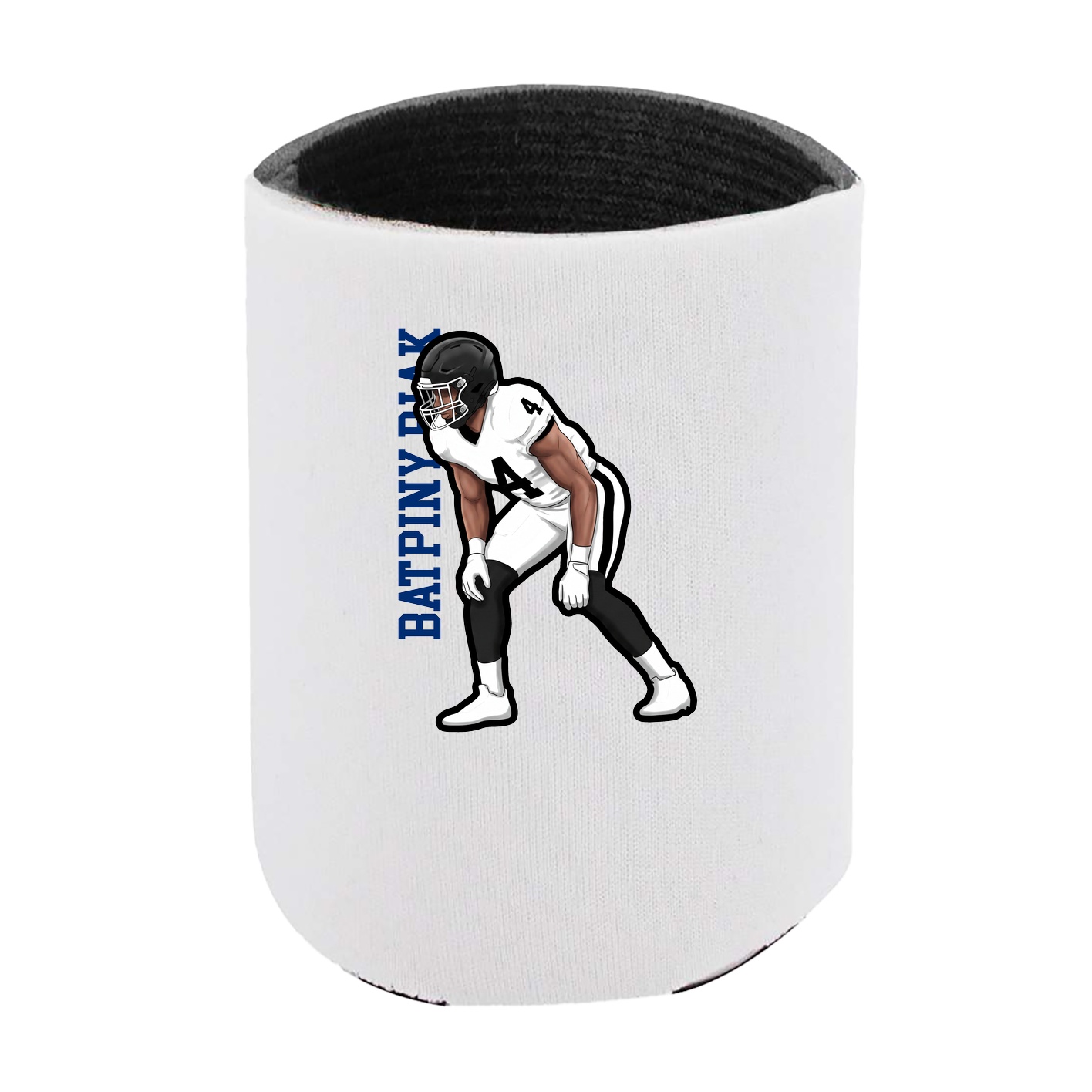 Can Holder — Name Vertical in White