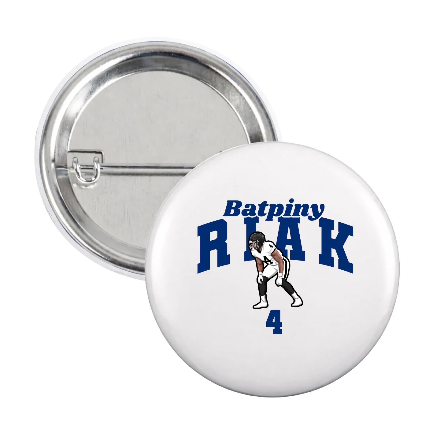 Game Day Button — Signature Arch in White