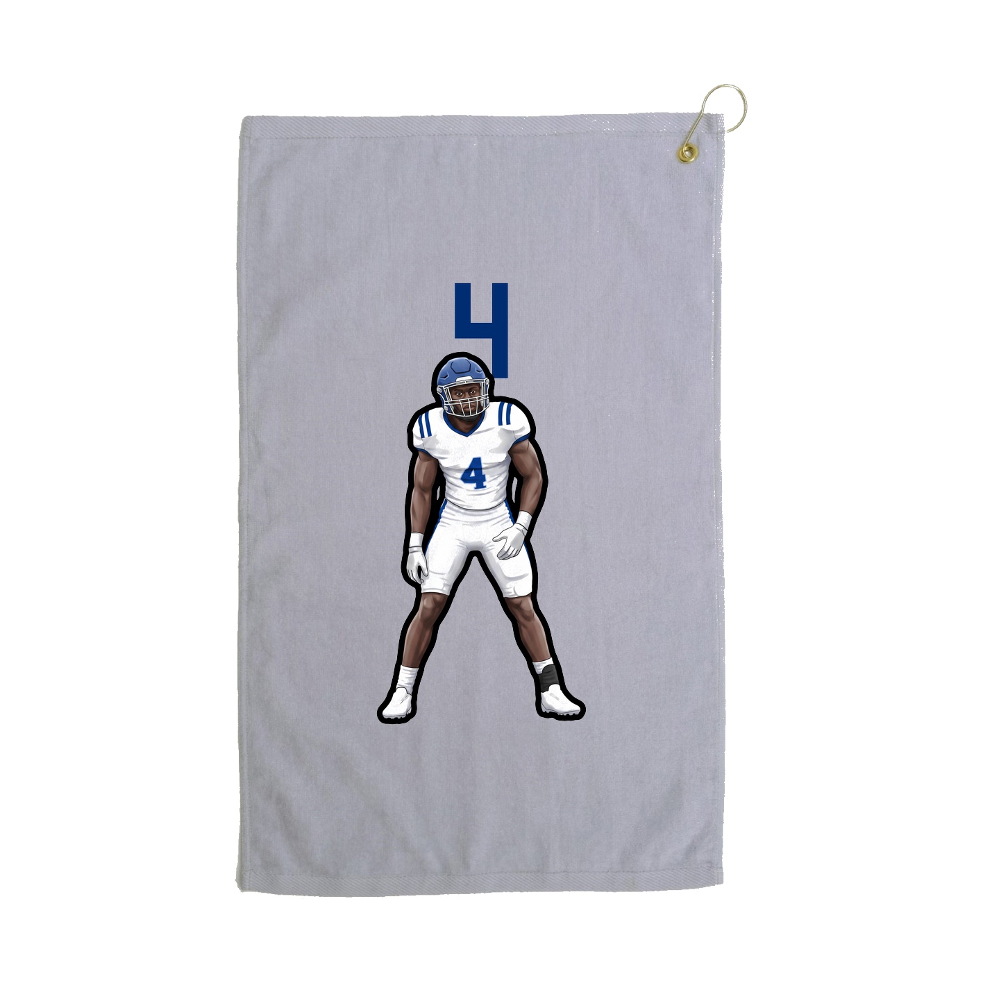 Golf Towel — Number Top in Grey