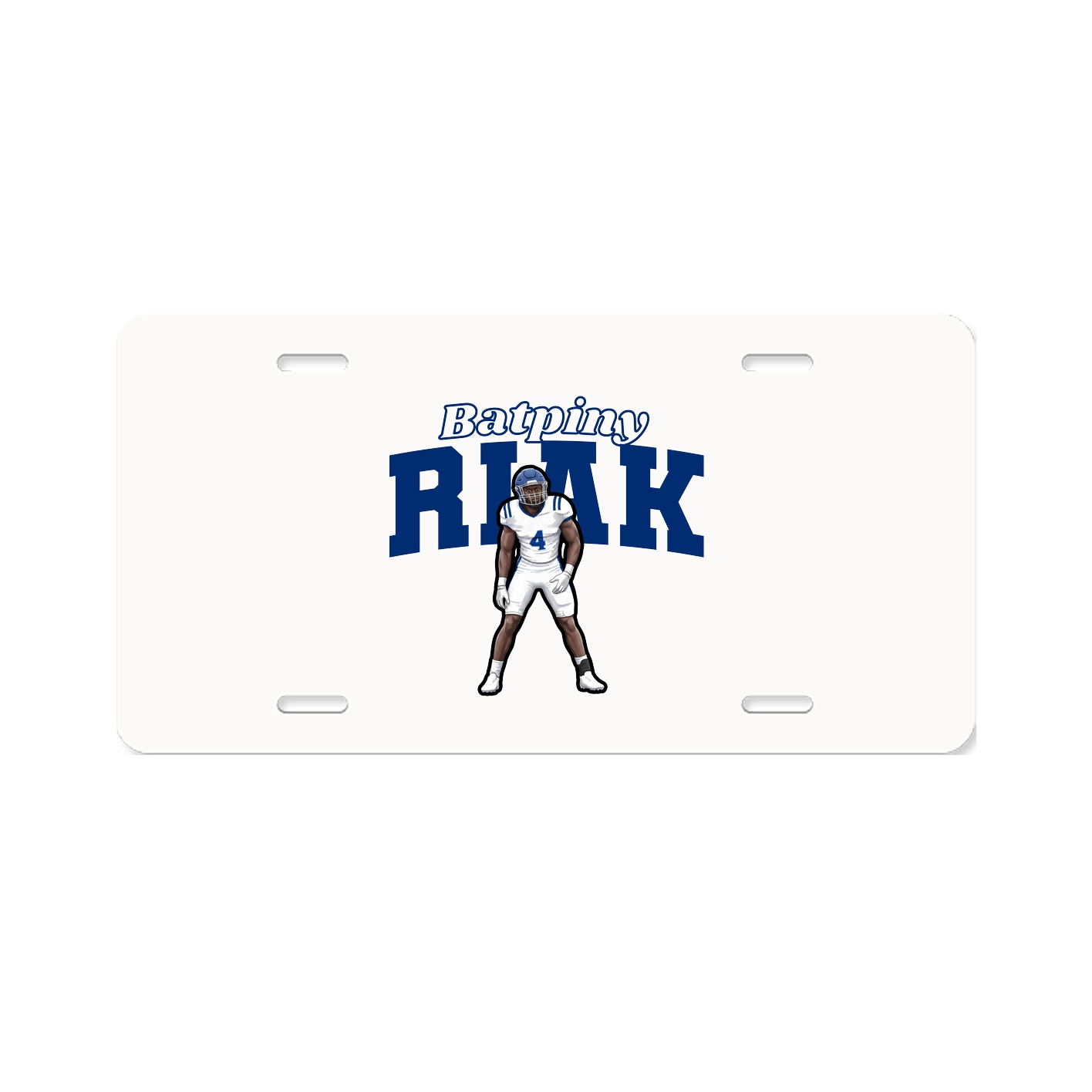 License Plate — Name Arch in Classic