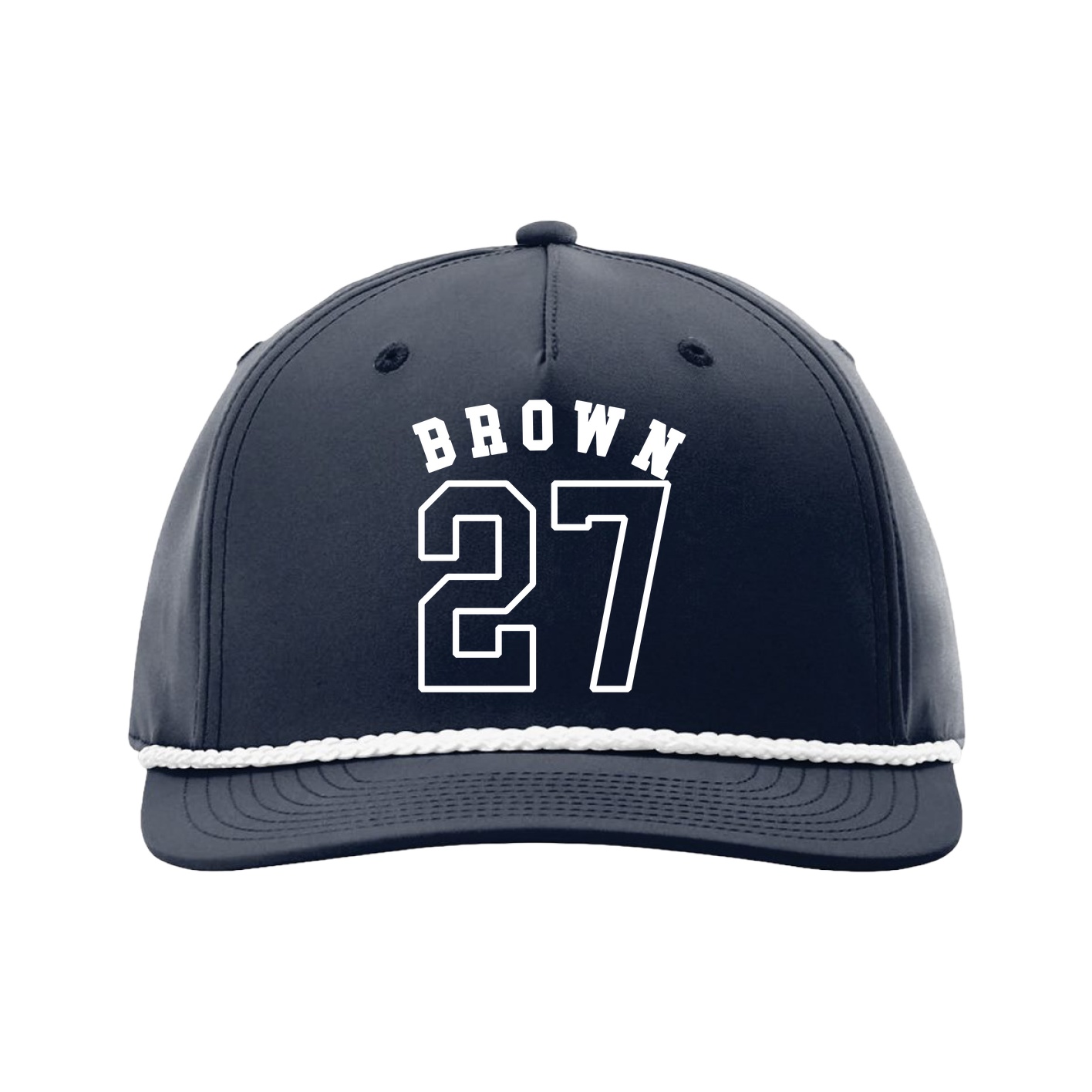 Five-Panel Classic Rope Cap — Shirsey Arch in Navy