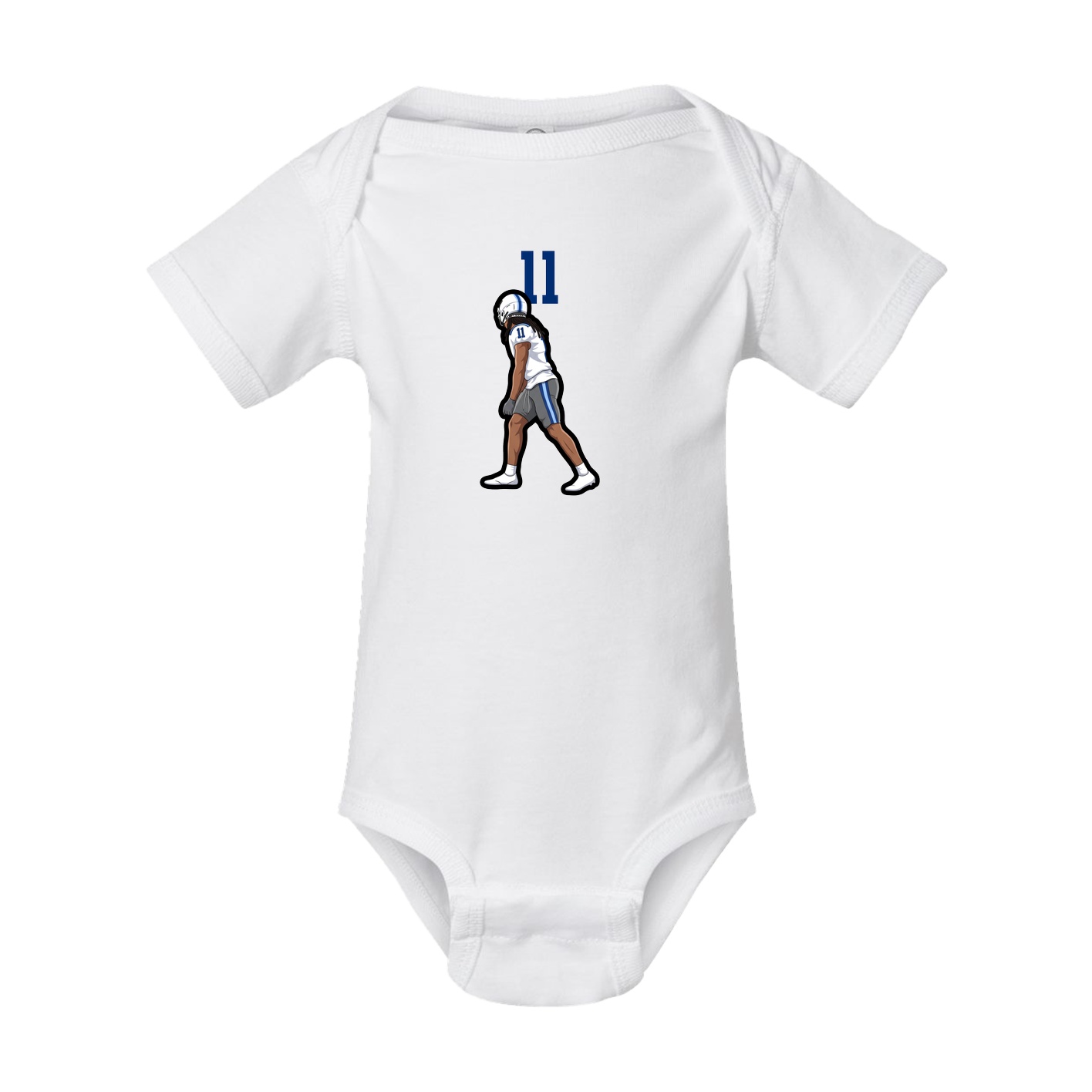 Baby Onesie — Number Top in White