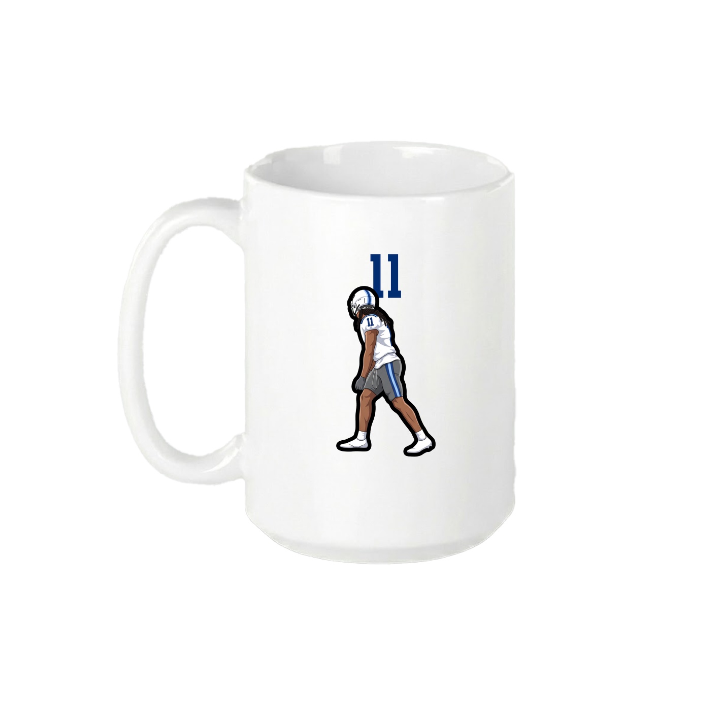 15oz Coffee Mug — Number Top in White