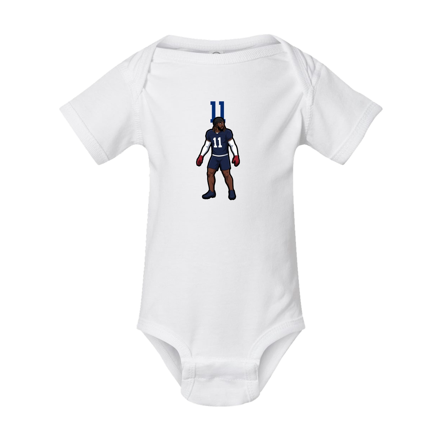 Baby Onesie — Number Top in White