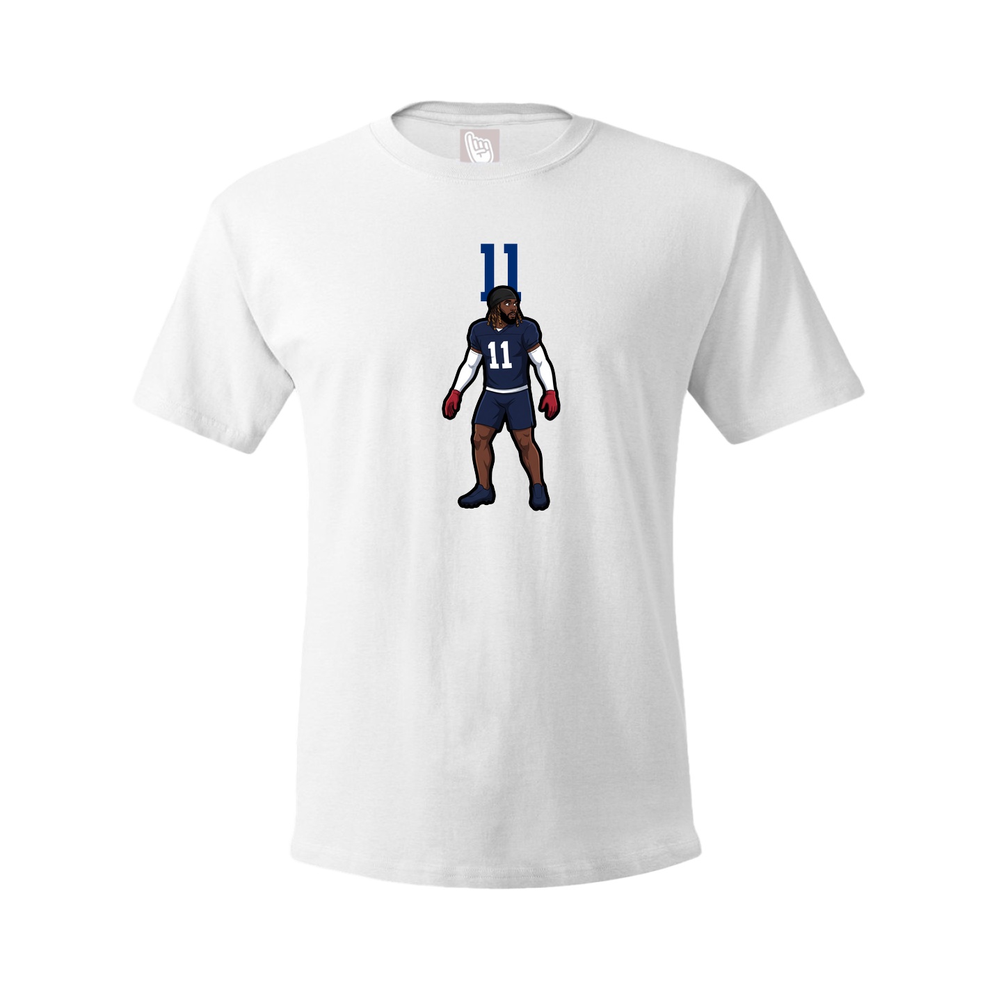 Youth Tee — Number Top in White