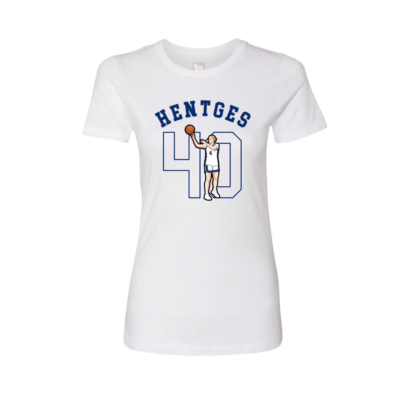 Fitted Women's Tee — Shirsey Arch in White