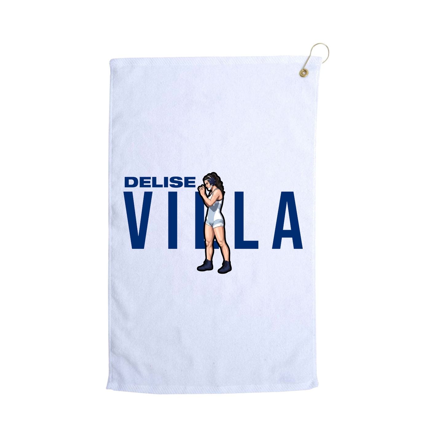 Golf Towel — Player Name in White