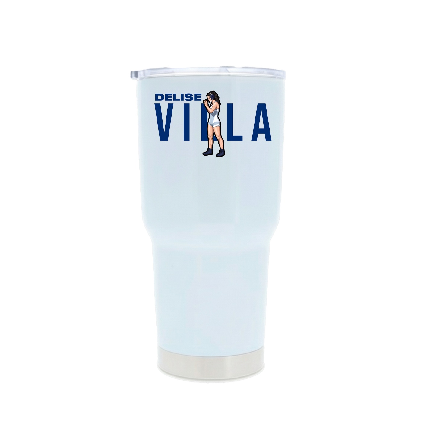 30oz Stainless Steel Tumbler — Player Name in White