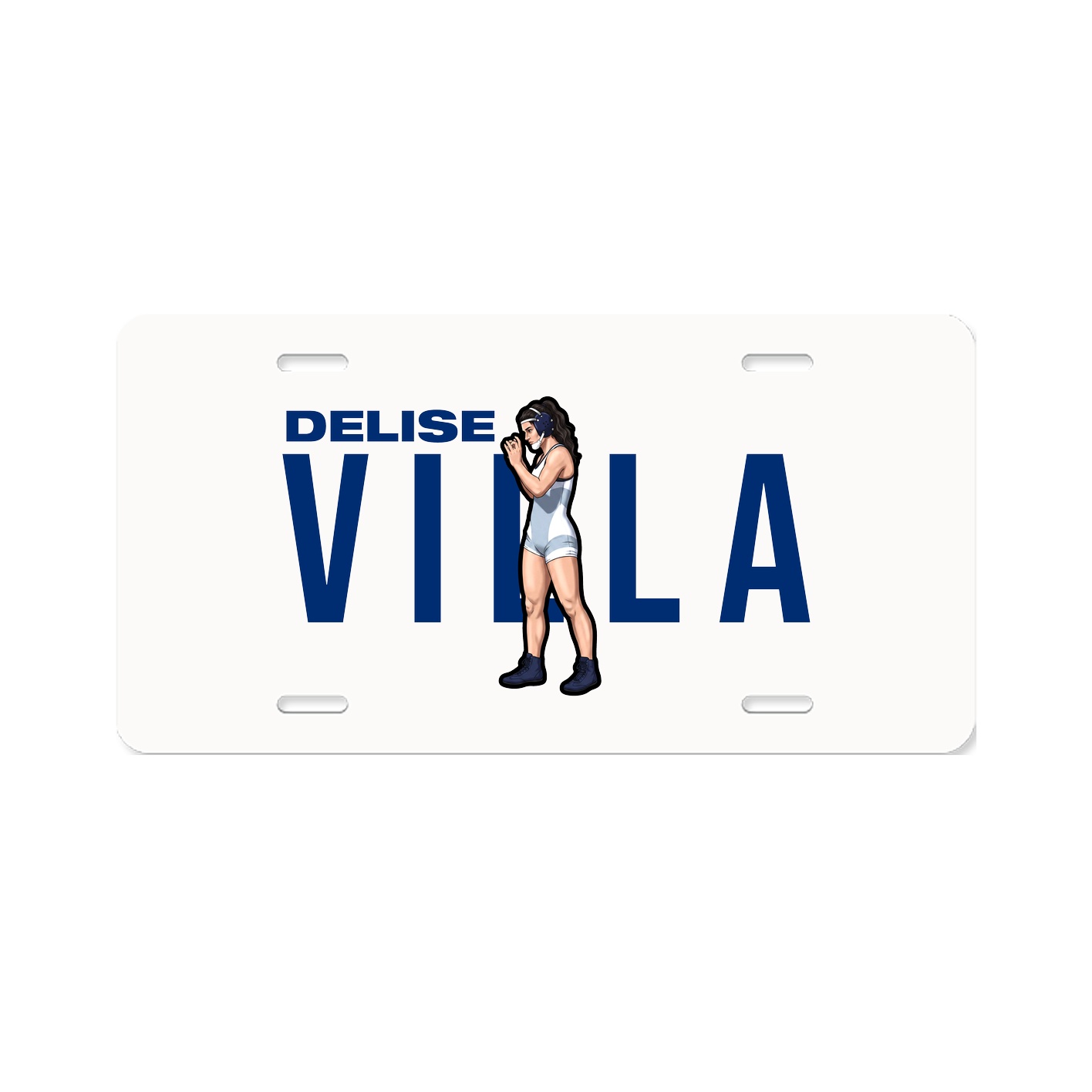 License Plate — Player Name in Classic