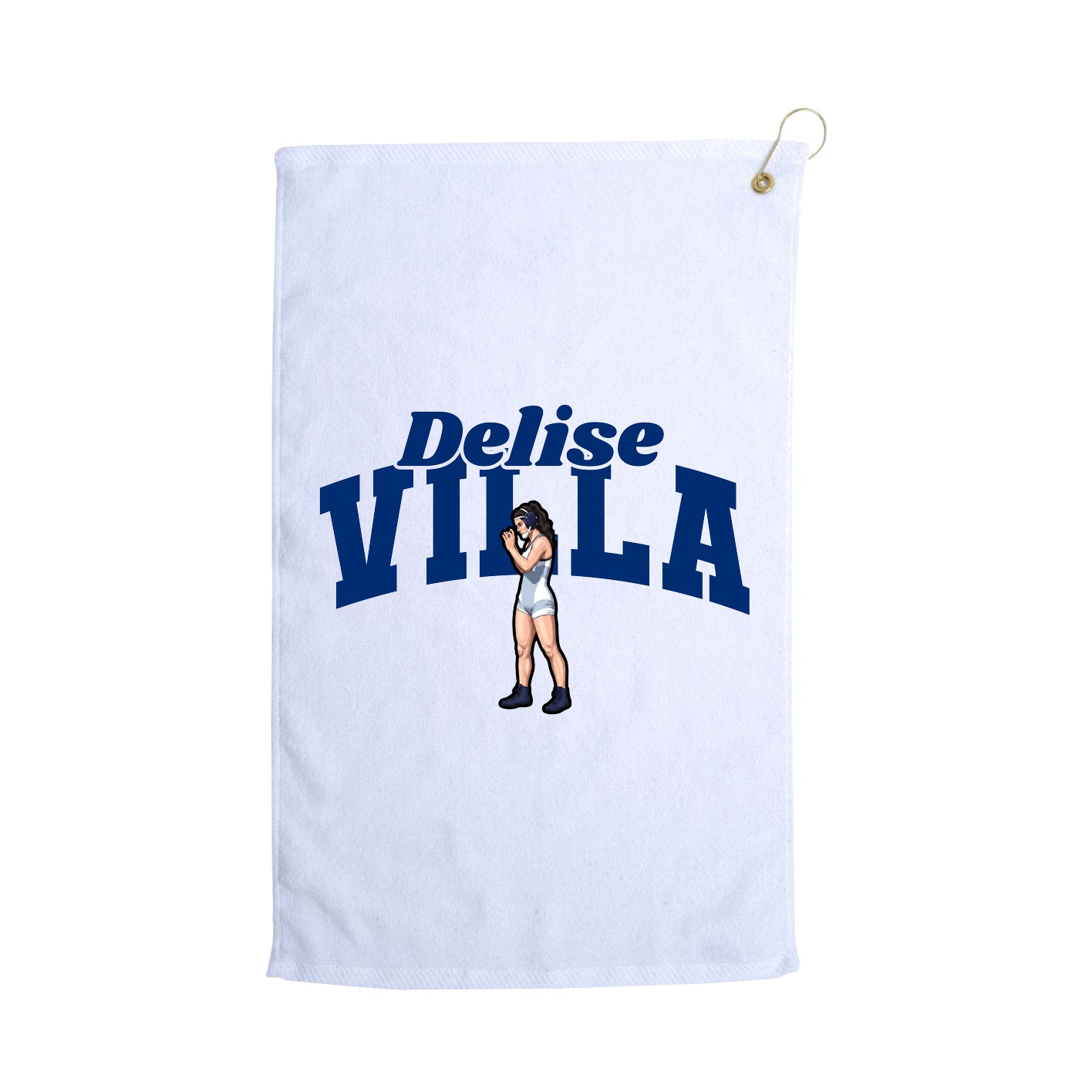 Golf Towel — Signature Arch in White